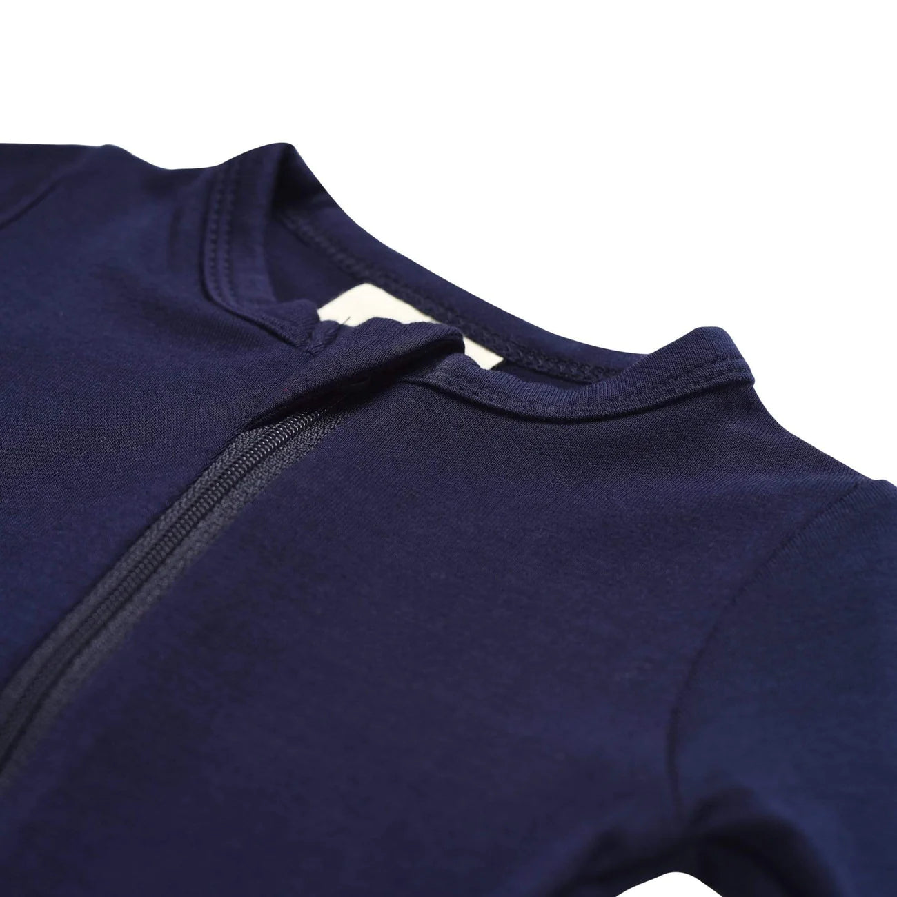 Kyte Baby Zippered Footie Pajamas - Soft Organic Cotton Sleepsuit for Infants & Toddlers - Navy Blue - Perfect for Nursery, Bedtime & Lounging