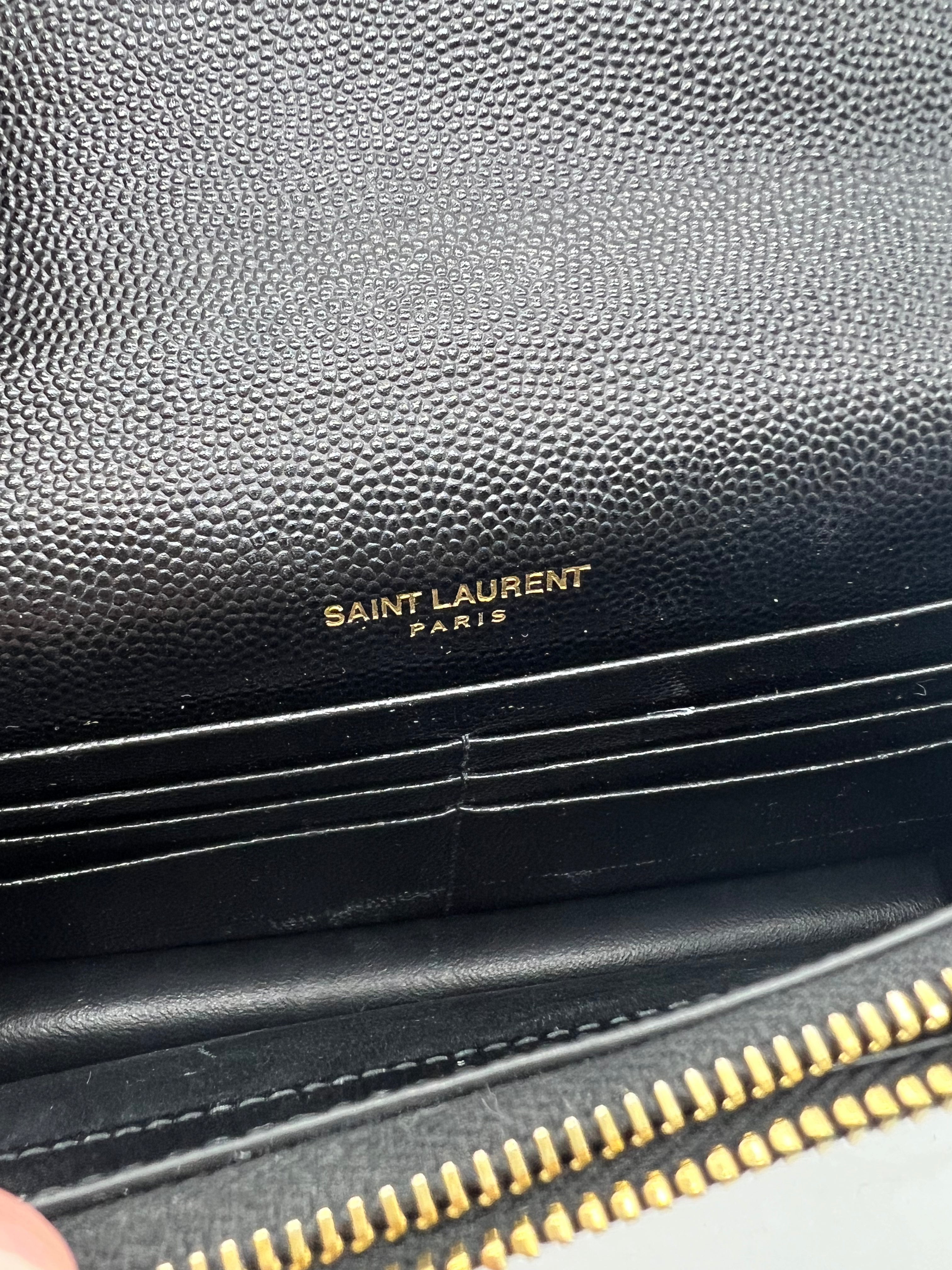 Saint Laurent YSL Small Kate Chain Shoulder Bag - Genuine Black Leather Crossbody Purse for Women | Perfect for Evening Parties, Date Nights & Luxury Fashion Accessories