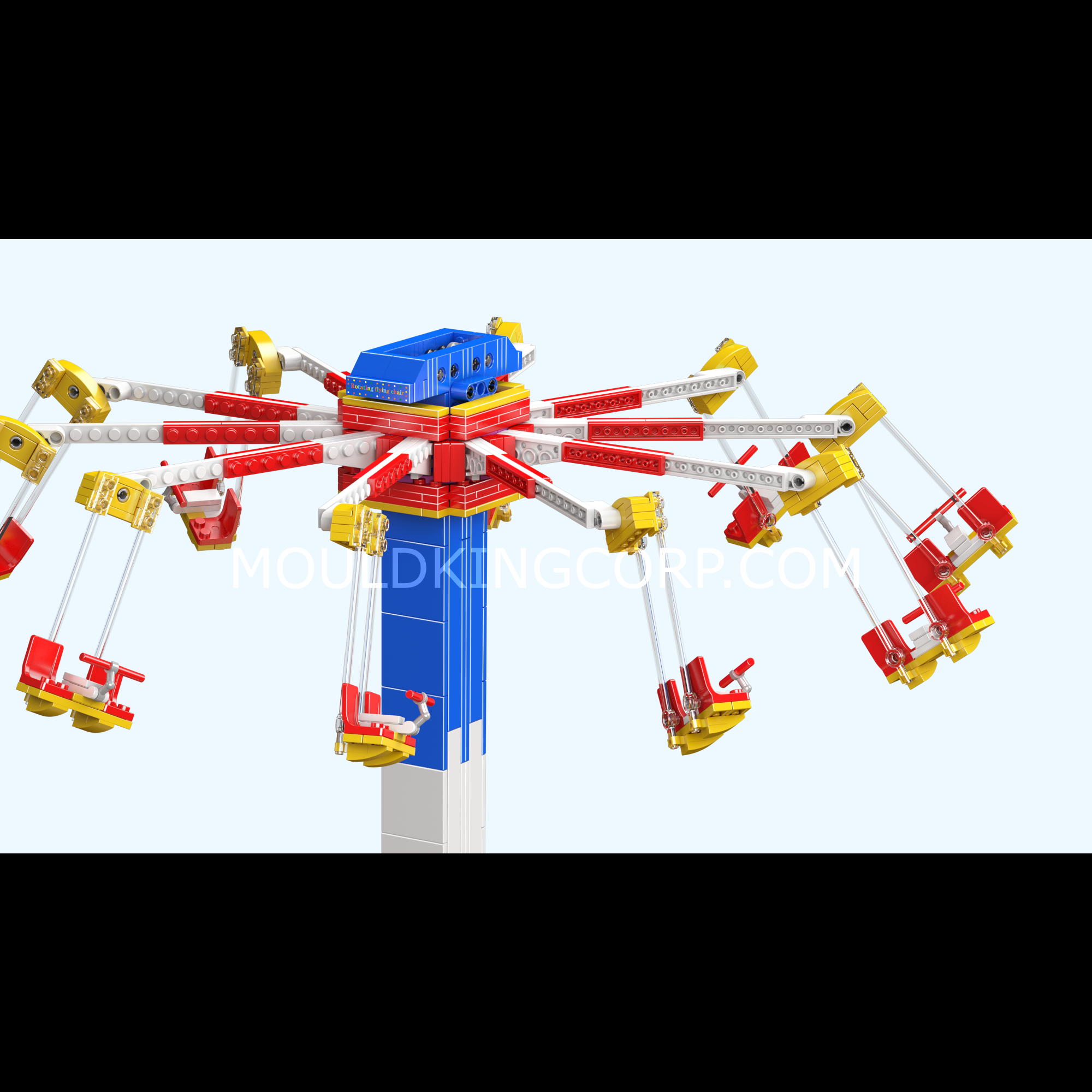 Mould King 11016 Electric Flying Chair Ride Building Blocks Set - 1,581 Pieces STEM Toy for Kids & Adults | Perfect for Creative Play, Birthday Gifts & Home Decoration