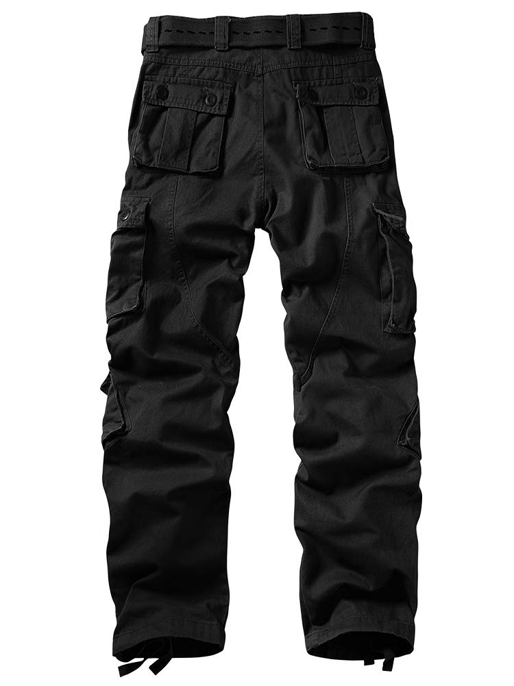 Men's Cargo Pants - Military Camo Tactical Work Pants with Multiple Pockets | Comfortable Relaxed Fit for Outdoor Activities, Hiking & Casual Wear