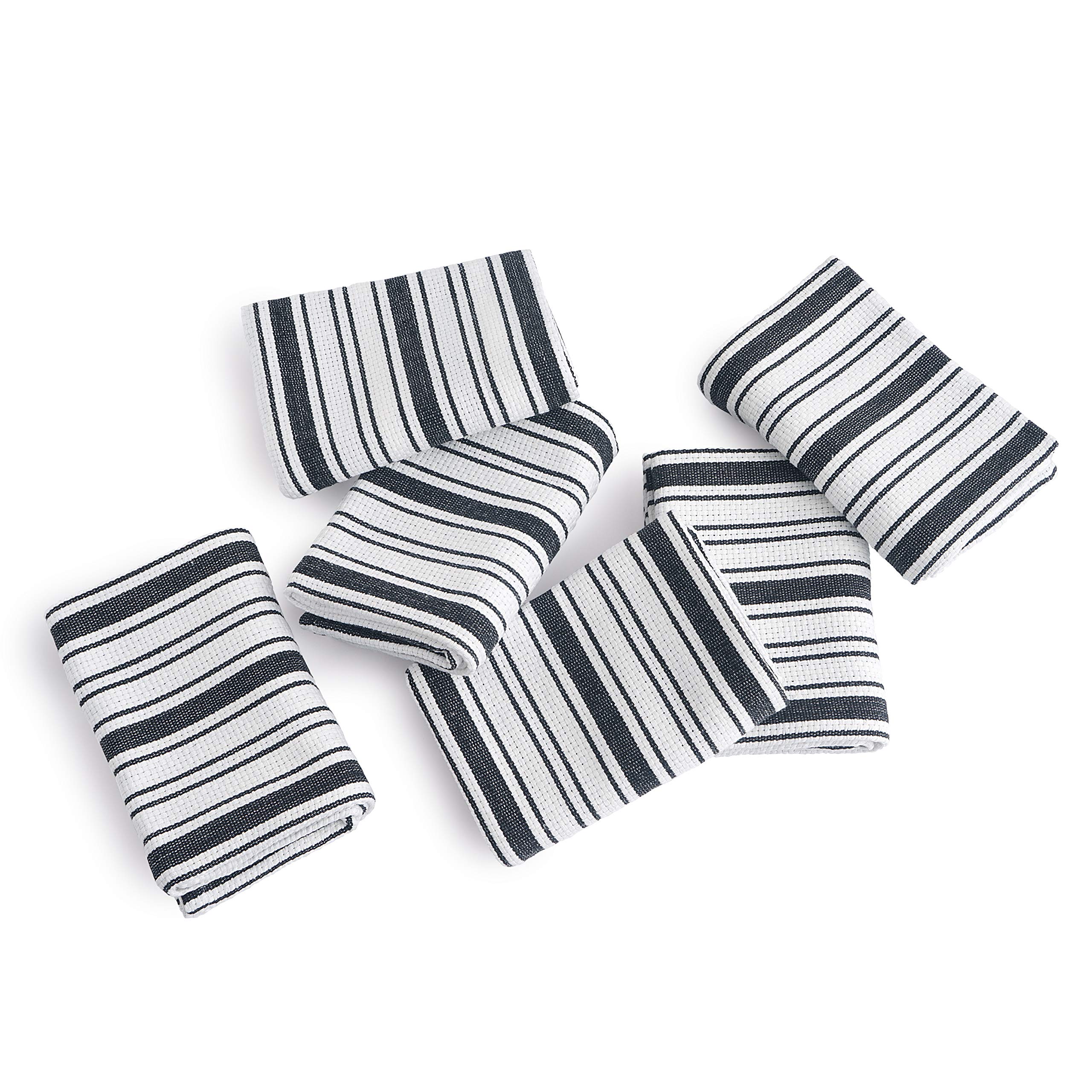 Premium Cotton Kitchen Towels Set of 6 - Extra Large 20