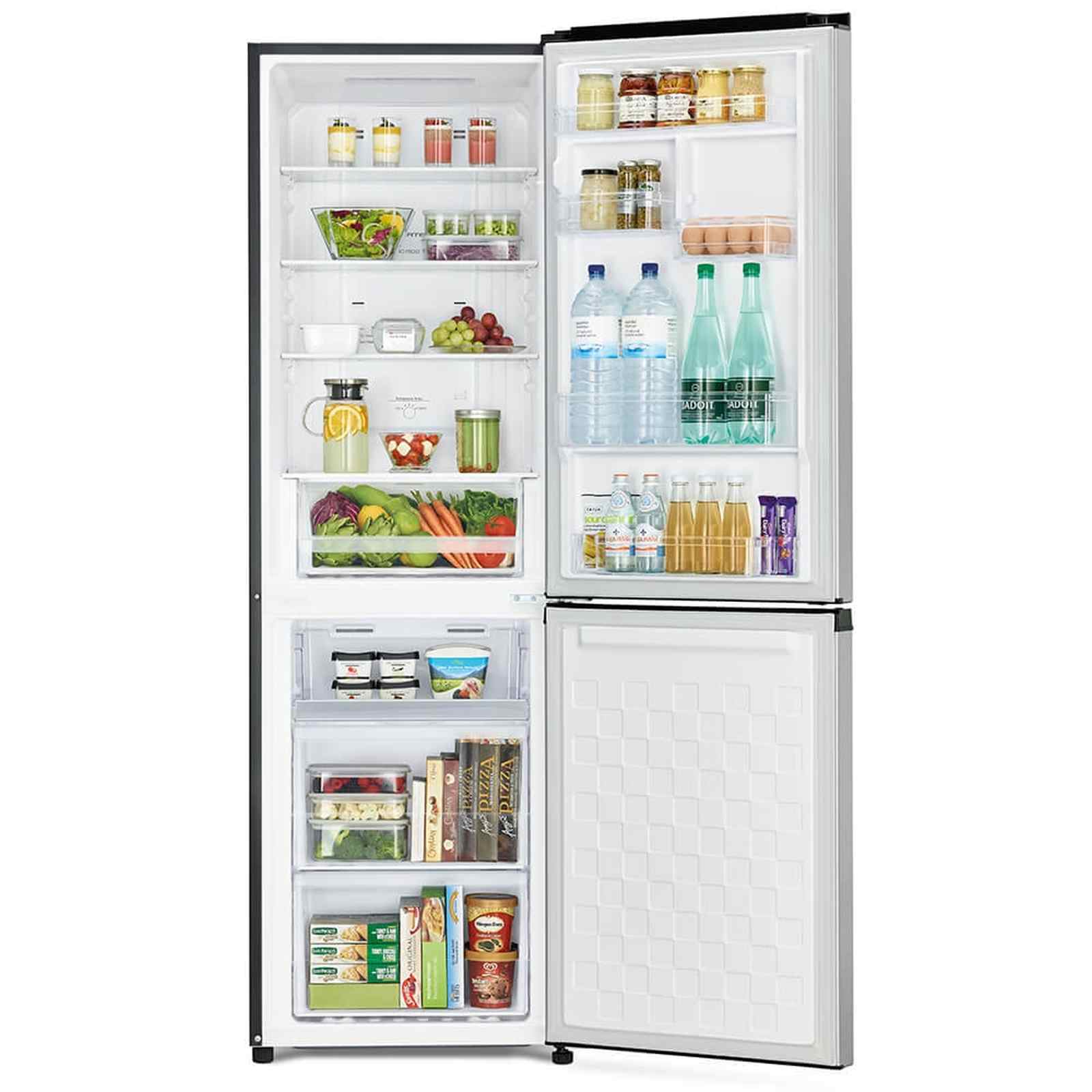 Hitachi 330L 2 Door Refrigerator R B410P6MS BSL Bottom Freezer - Energy Efficient Large Capacity Fridge for Home, Kitchen, Office & Restaurant Use