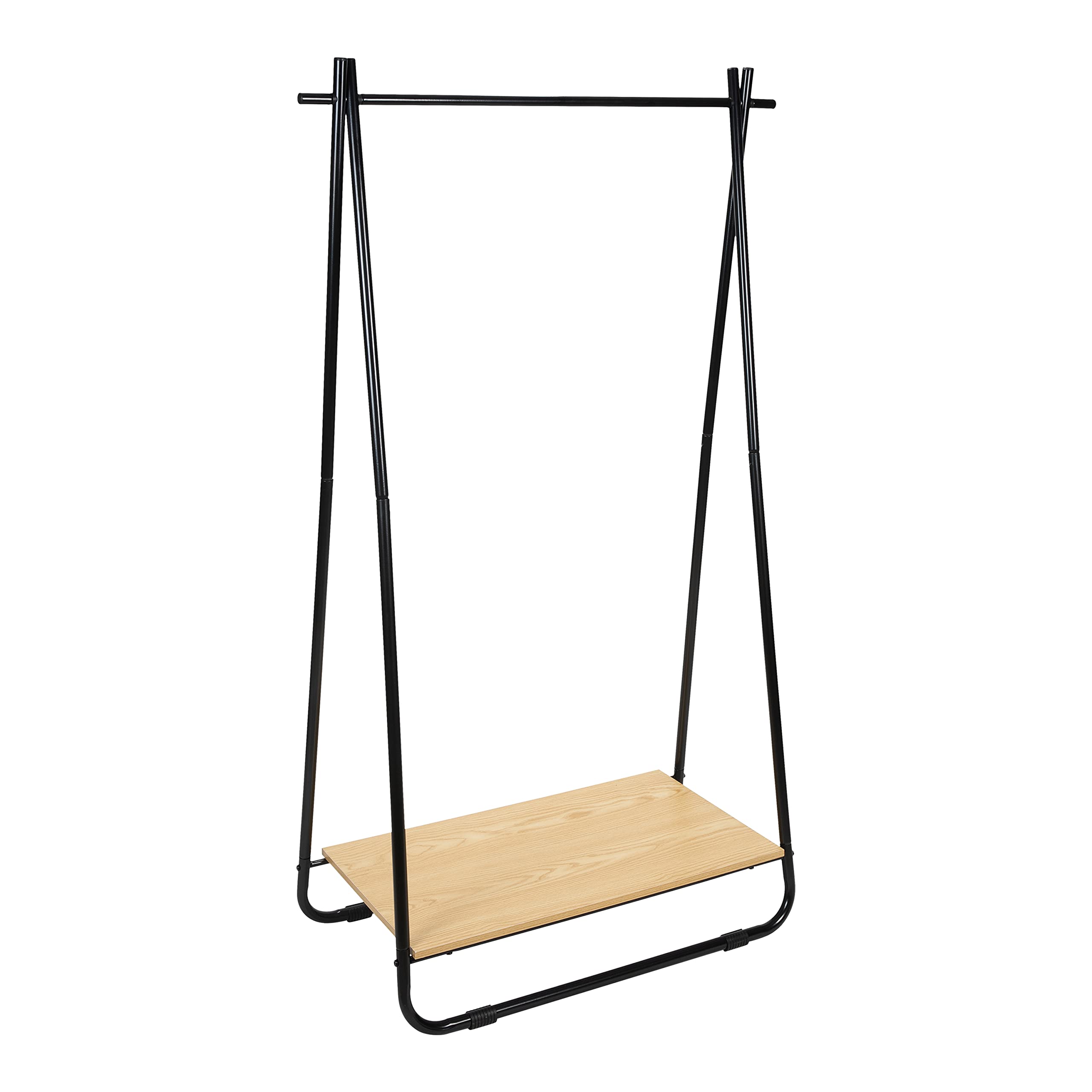 Space Saving Freestanding Garment Rack with Shelf - 35.63