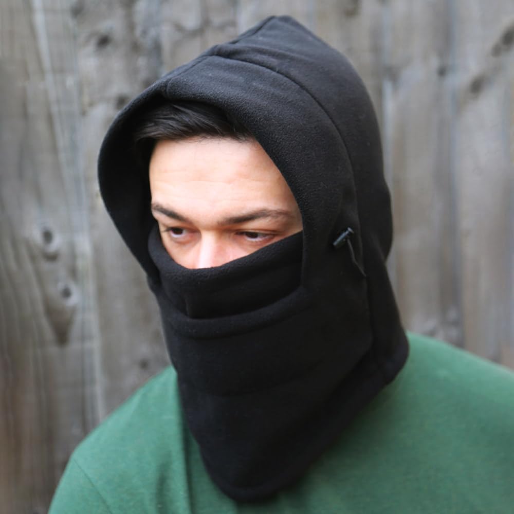 TRIXES Thermal Balaclava Fleece Hood - Winter Face Mask & Neck Warmer for Skiing, Snowboarding, and Outdoor Activities