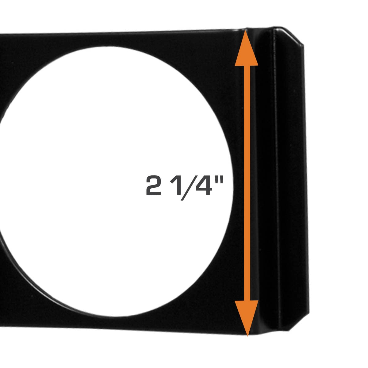 GlowShift Universal Black Triple Gauge Single DIN Radio Face Pod - Fits All Car Models - Holds 3 x 52mm (2-1/16