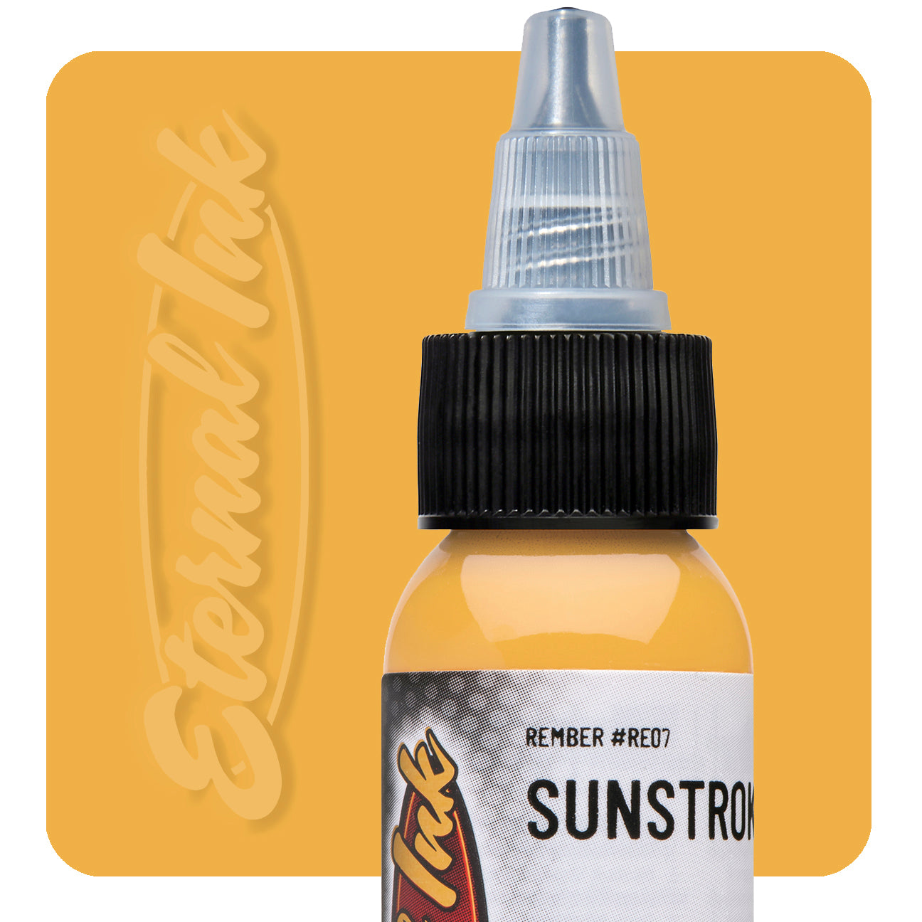 Eternal Remember Sunstroke Ink 1oz - Permanent Tattoo Ink for Professional Artists - Perfect for Tattoo Shops, Body Art & Permanent Makeup