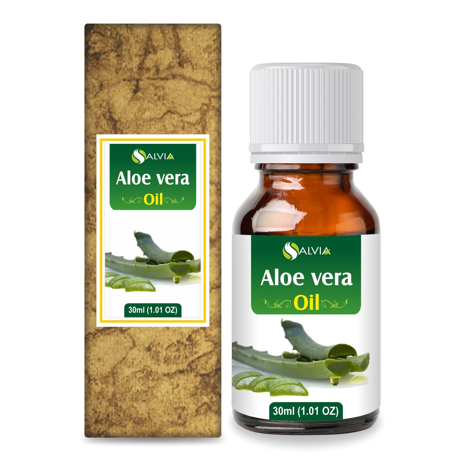 100% Pure Aloe Vera Oil - Undiluted Natural Carrier Oil for Skin & Hair (30ml) - Hydrating Moisturizer for Face, Body & Scalp Care