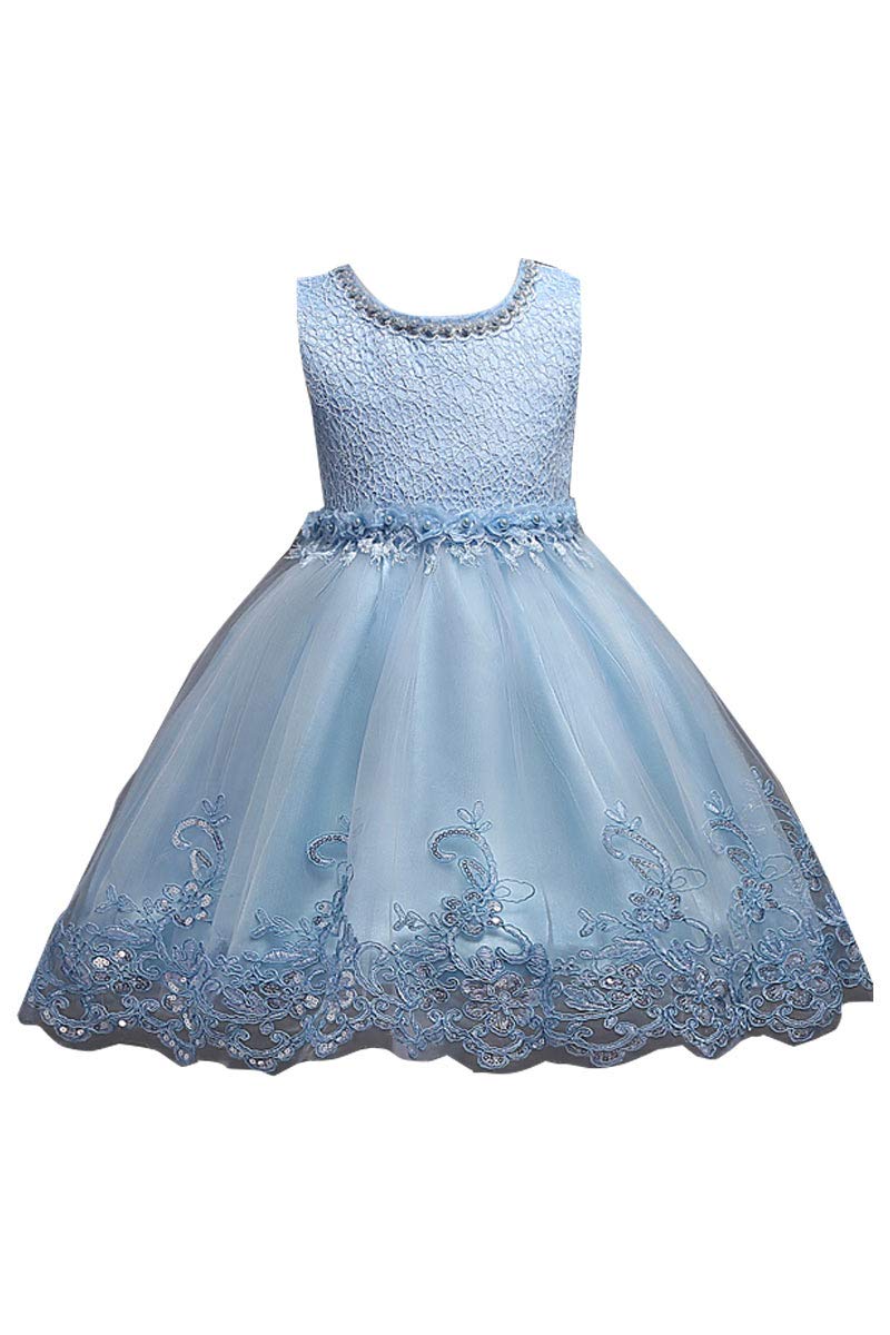 YMING Girls Flower Princess Dress - Lace Wedding Party Tutu Gown for Flower Girls, Pageants & Special Occasions | Perfect for Weddings, Birthday Parties & Photo Shoots