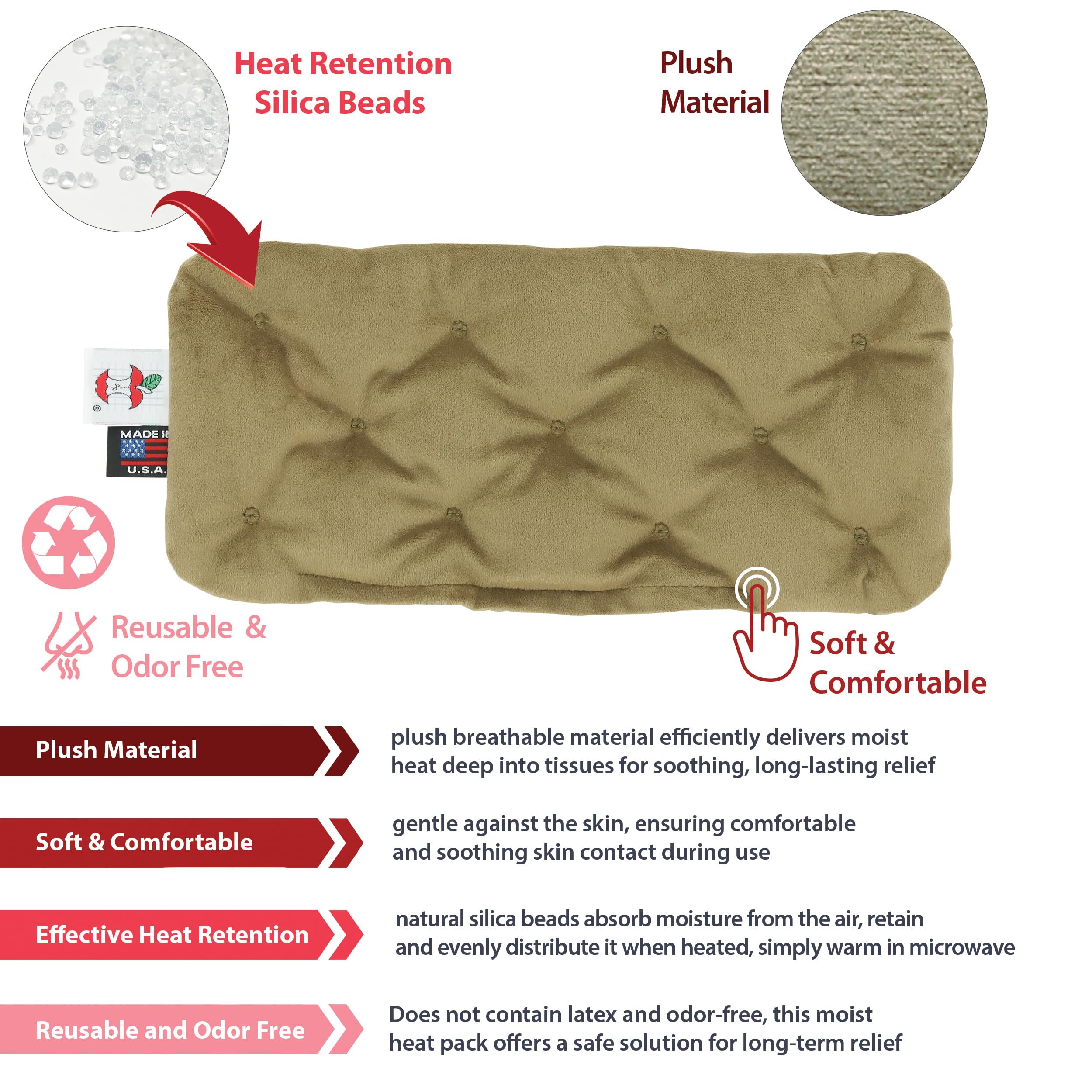 Core Products MicroBeads Moist Heat Therapy Microwave Heating Pad - 5