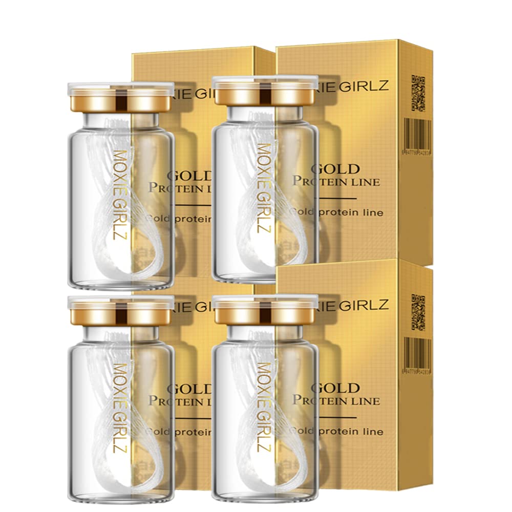 Korean Protein ThreadLifting Set for Face Lift - Instalift Soluble Protein Thread & Nano Gold Essence Combo (4 PCS) | Anti-Aging, Wrinkle Reduction & Skin Tightening | Perfect for Home Skincare & Professional Treatments