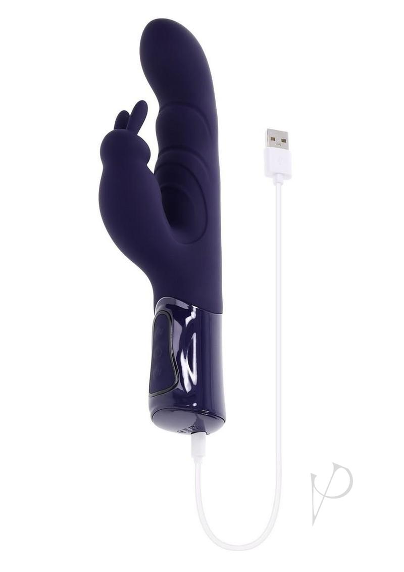 Premium Rechargeable Silicone Rabbit Vibrator for Women - Powerful Dual Stimulation, Purple | Perfect for Couples Play & Solo Pleasure