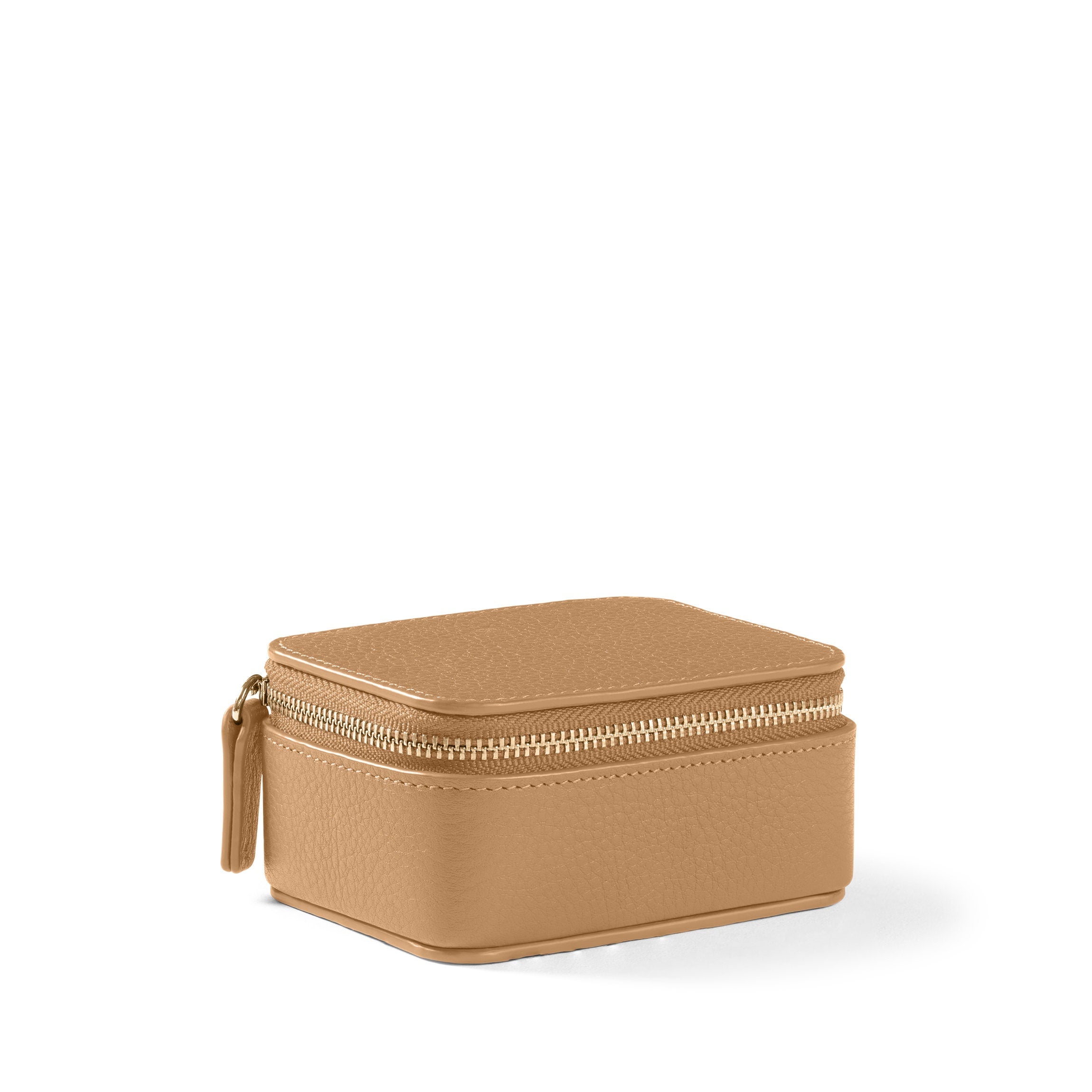 Elegant Small Jewelry Ring Box for Engagement Wedding Proposal - Perfect for Camel Color Jewelry Storage & Gift Presentation