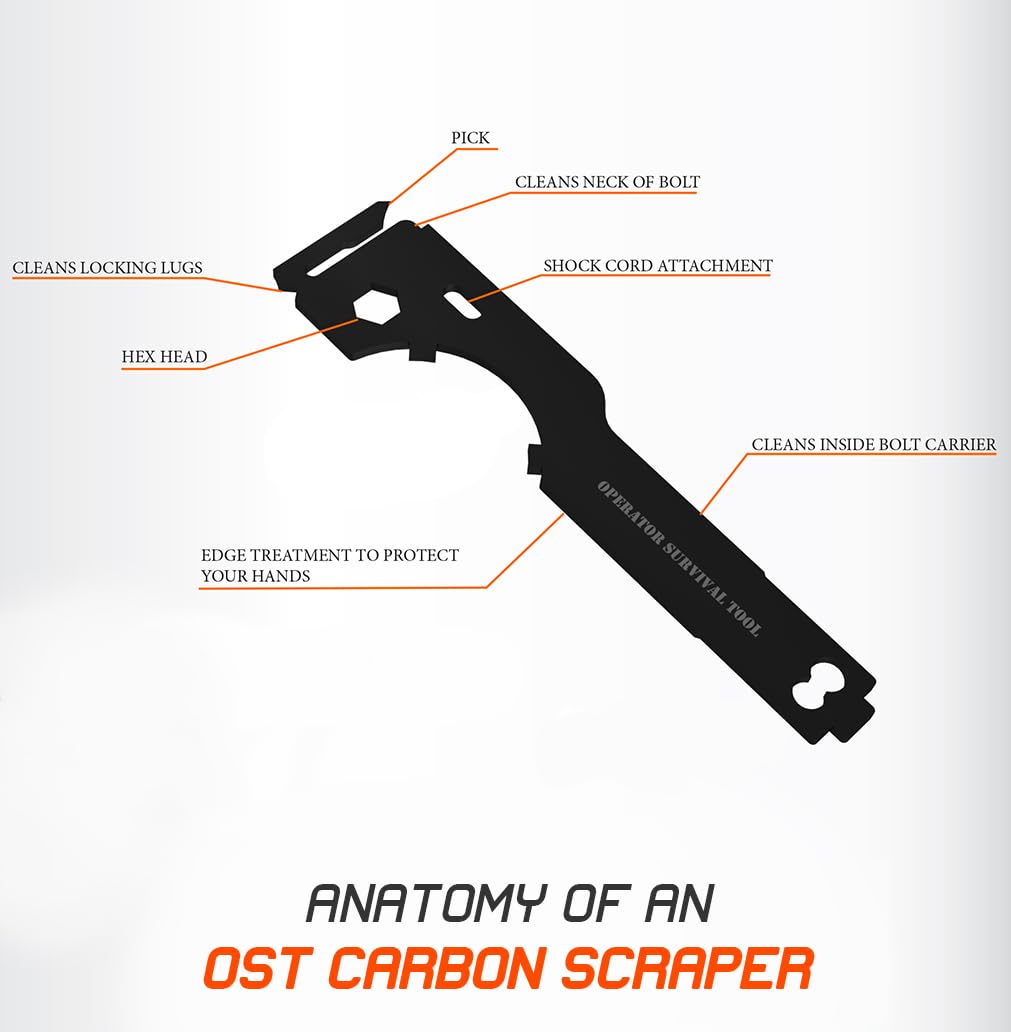 OST Carbon Scraping Tool - Professional Carbon Cleaner & Multi-Scraper for Engine Maintenance | Carbon Removal & Cleaning Supplies | Perfect for Automotive Repair, Home DIY & Industrial Equipment Maintenance