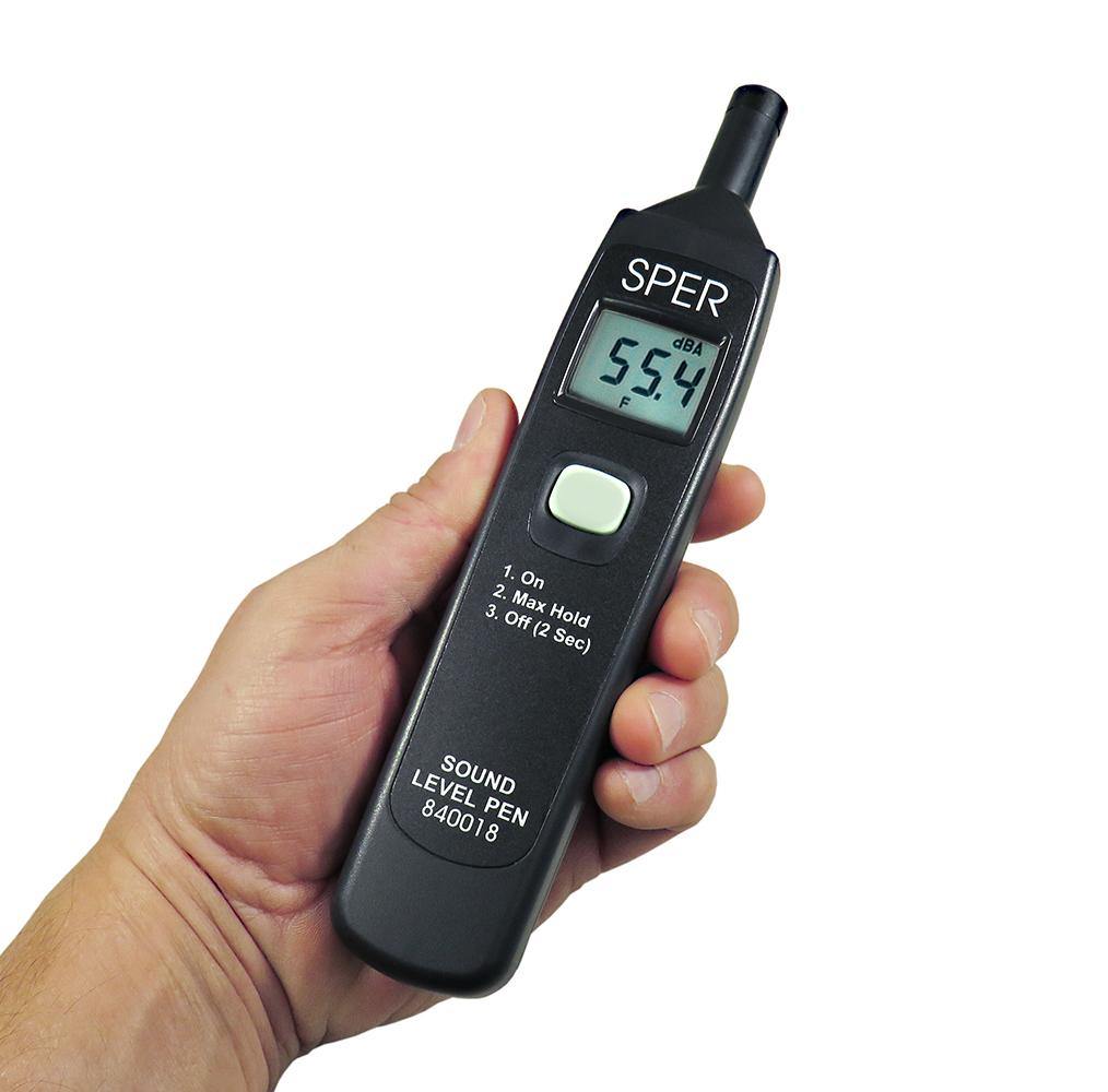 Type 2 Sound Level Meter Pen - Easy 1-Button Operation Digital Decibel Reader for Noise Measurement in Offices, Schools & Factories