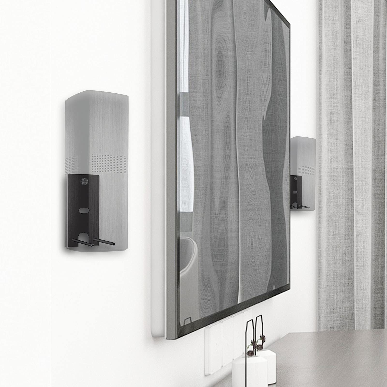 Bose Wall Mount Brackets for Bose Surround Speakers 700 & OmniJewel Lifestyle 650 - Black Speaker Mounting Kit for Home Theater System - Perfect for Wall Installation in Living Room, Bedroom or Home Theater Setup