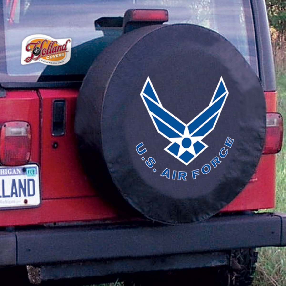 Premium USAF Air Force Tire Cover - Durable Car Wheel Protector for Trucks, SUVs & Jeeps | Perfect for Outdoor Adventures & Military Enthusiasts