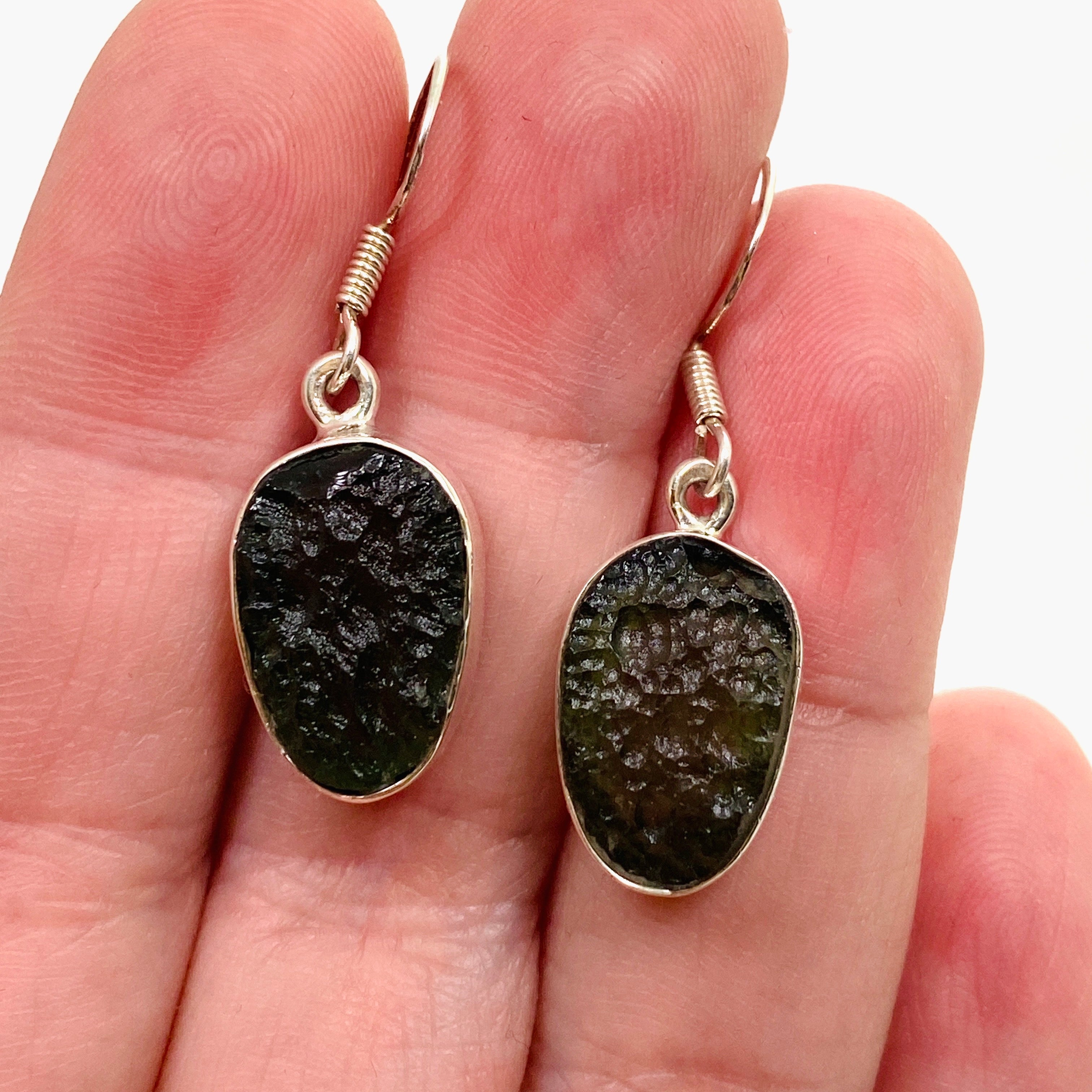 17mm Moldavite Earrings - Genuine IVME 01 Certified - Perfect for Spiritual Healing, Meditation & Energy Work