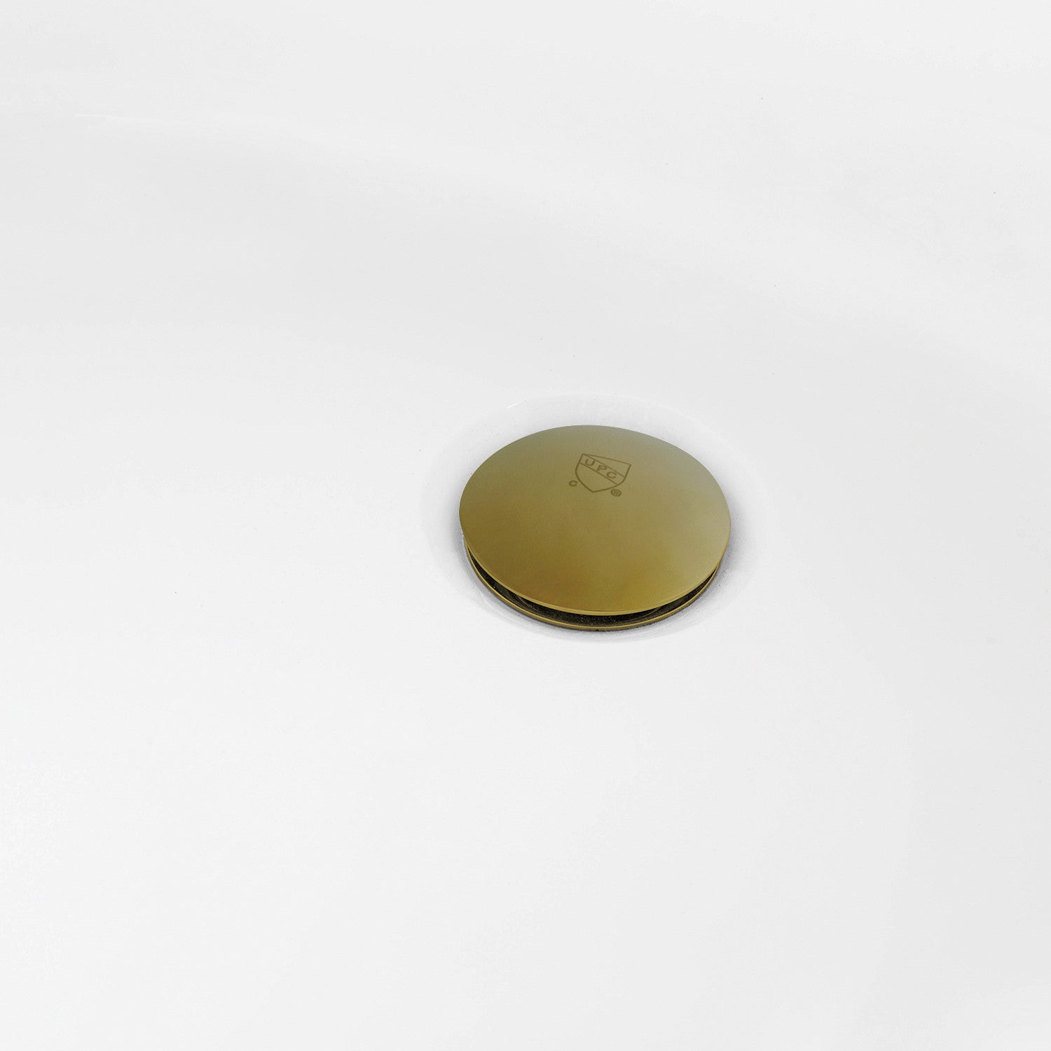 **67 Inch Acrylic Oval Freestanding Bathtub - Glossy White with Brushed Brass Drain - Double Ended Soaking Tub for Luxury Bathroom & Spa Relaxation**