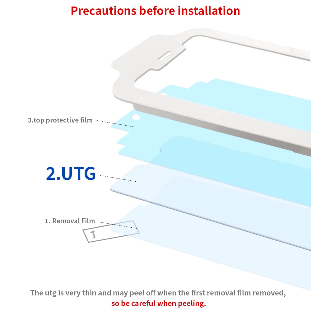 Ultra Thin 0.1mm Tempered Glass Screen Protector for iPhone 13 Mini | Premium Scratch Resistant UTG Film | Perfect for Daily Use, Travel & Outdoor Activities