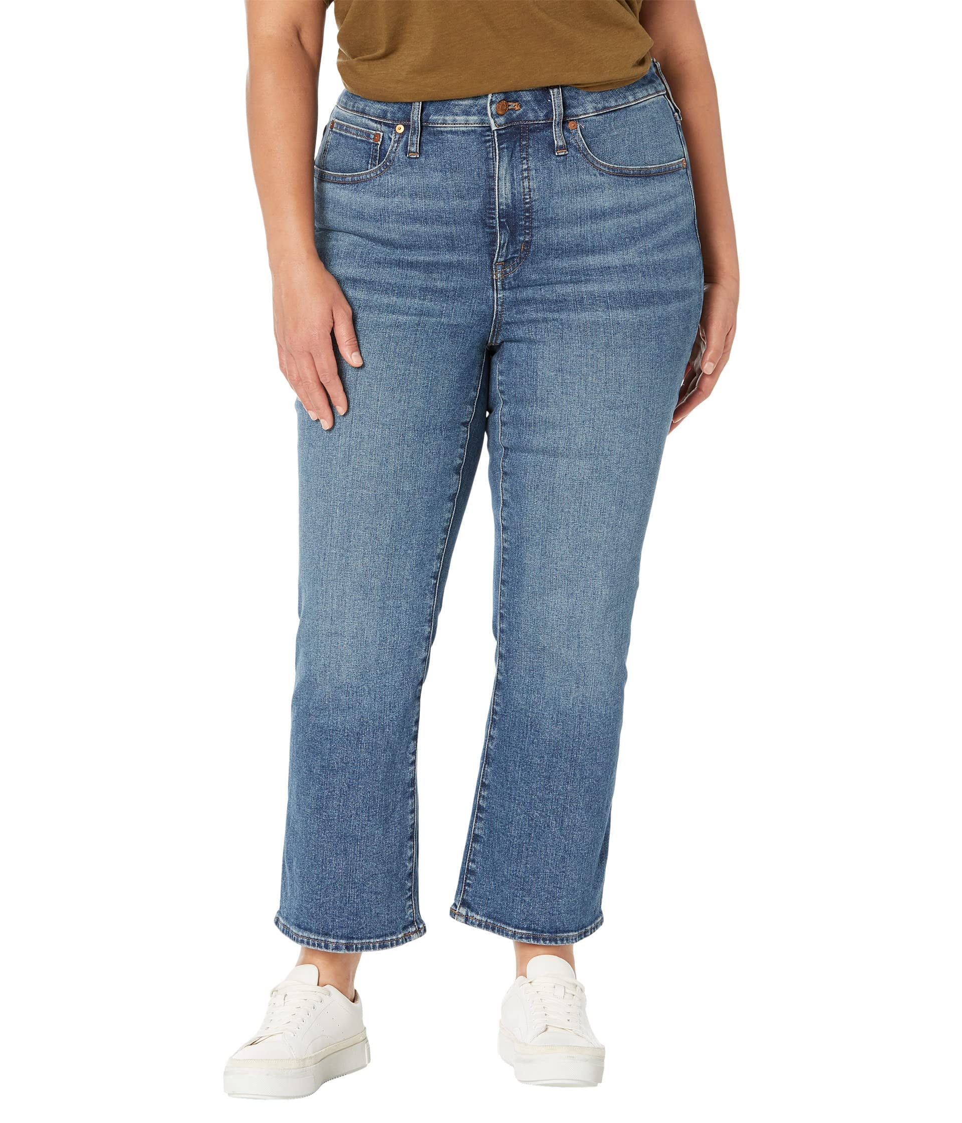Madewell Plus Size Cali Demi-Boot Jeans in Glenside Wash - Comfortable Stretch Denim for Women | Perfect for Casual Wear & Everyday Outfits