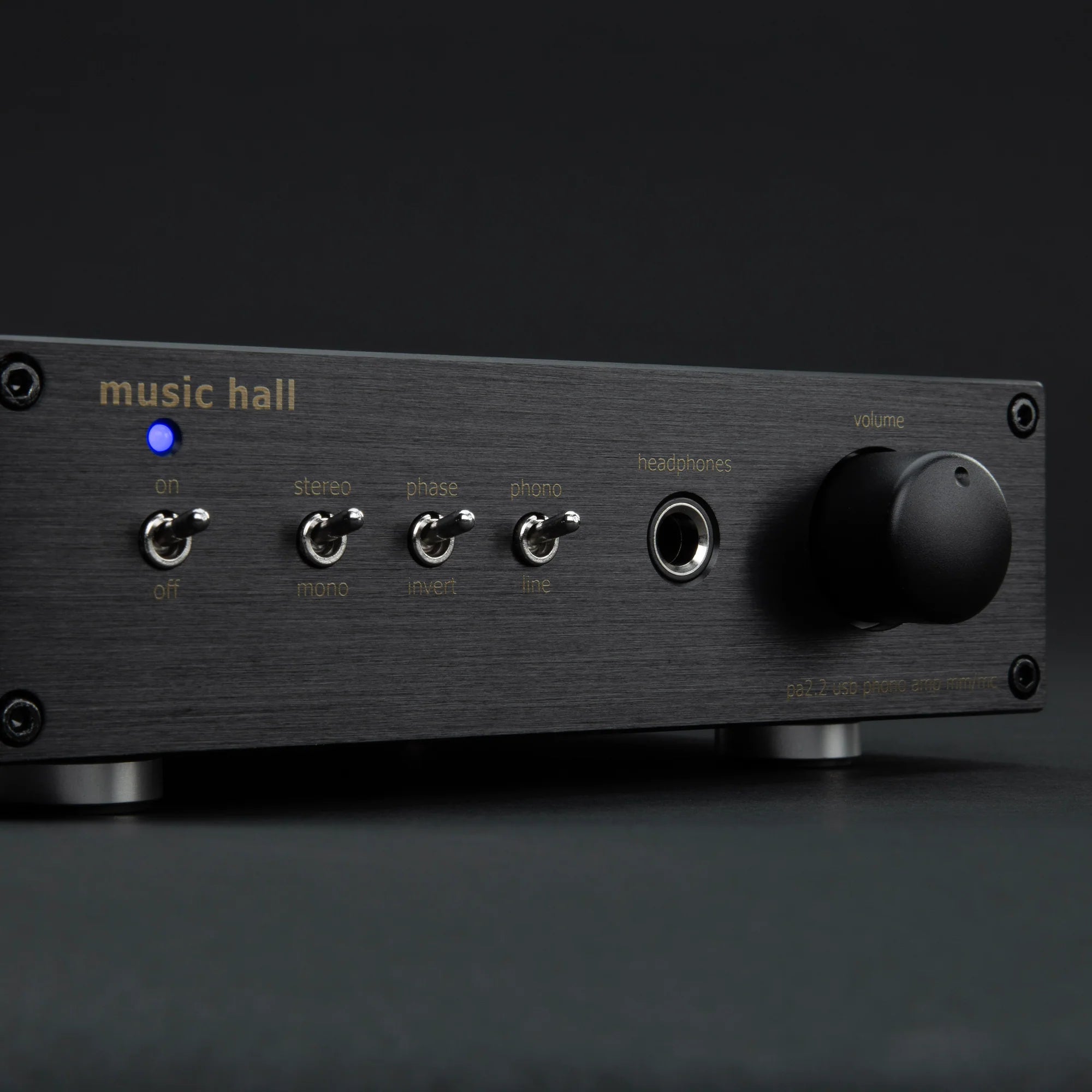 Music Hall PA2.2 Phono Preamplifier with A2D Converter & Headphone Amp - Perfect for Vinyl Record Players & Home Audio Systems