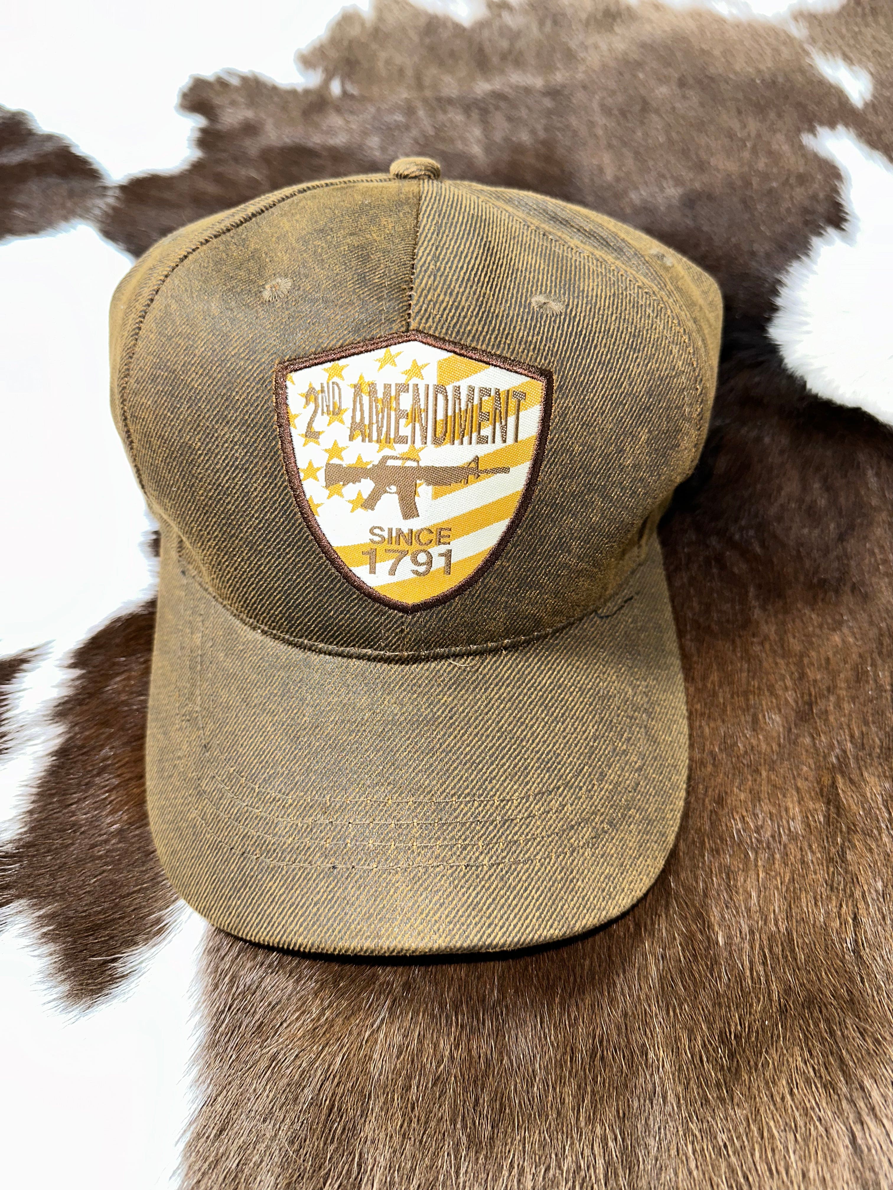 2nd Amendment Patriotic Men's Baseball Cap - Adjustable Dad Hat for Gun Rights Supporters - Perfect for Outdoor Activities, Hunting, and Political Rallies