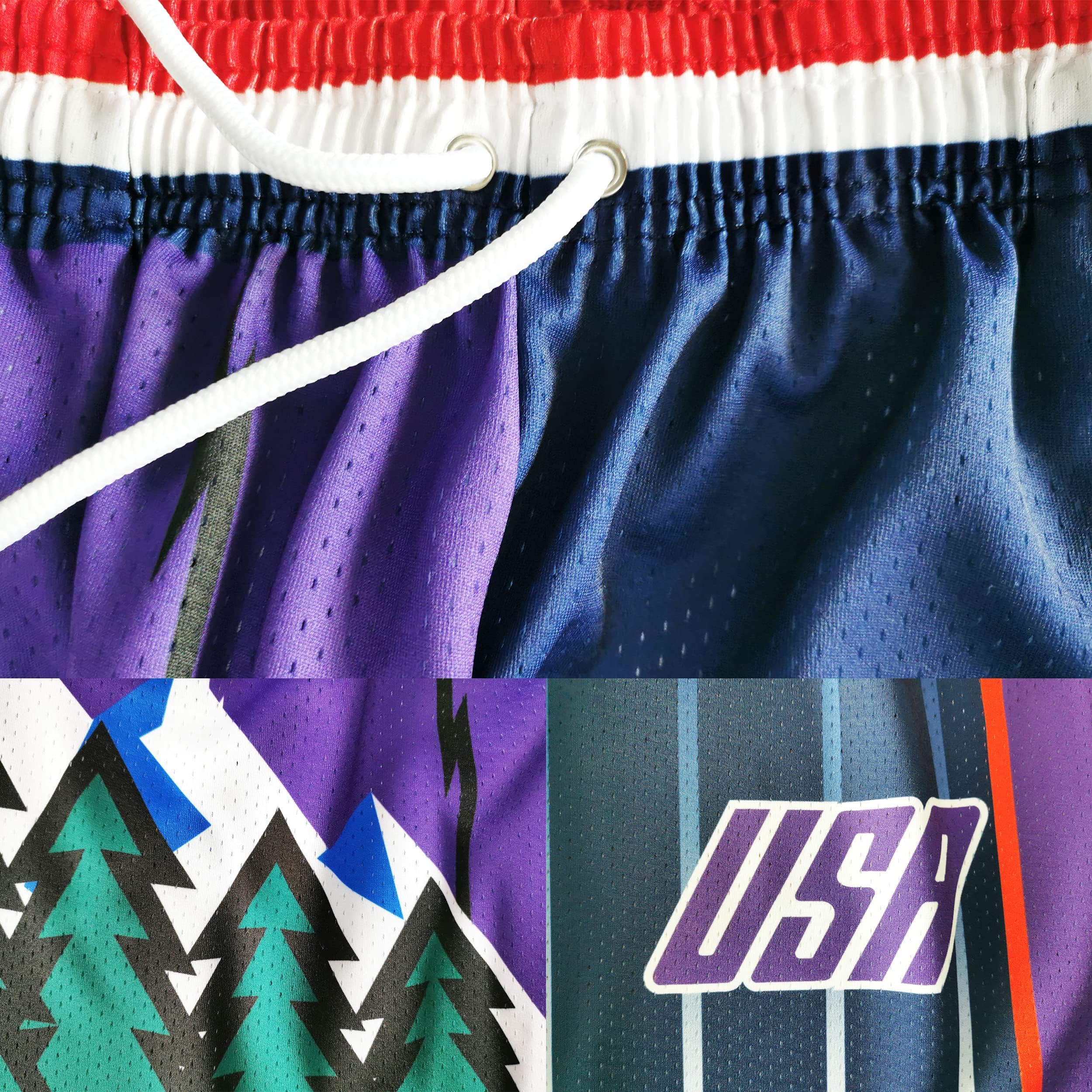 **Men's Basketball Athletic Shorts - Breathable Mesh Gym Workout Training Shorts with Drawstring & Pockets - Perfect for Running, Sports & Casual Wear**
