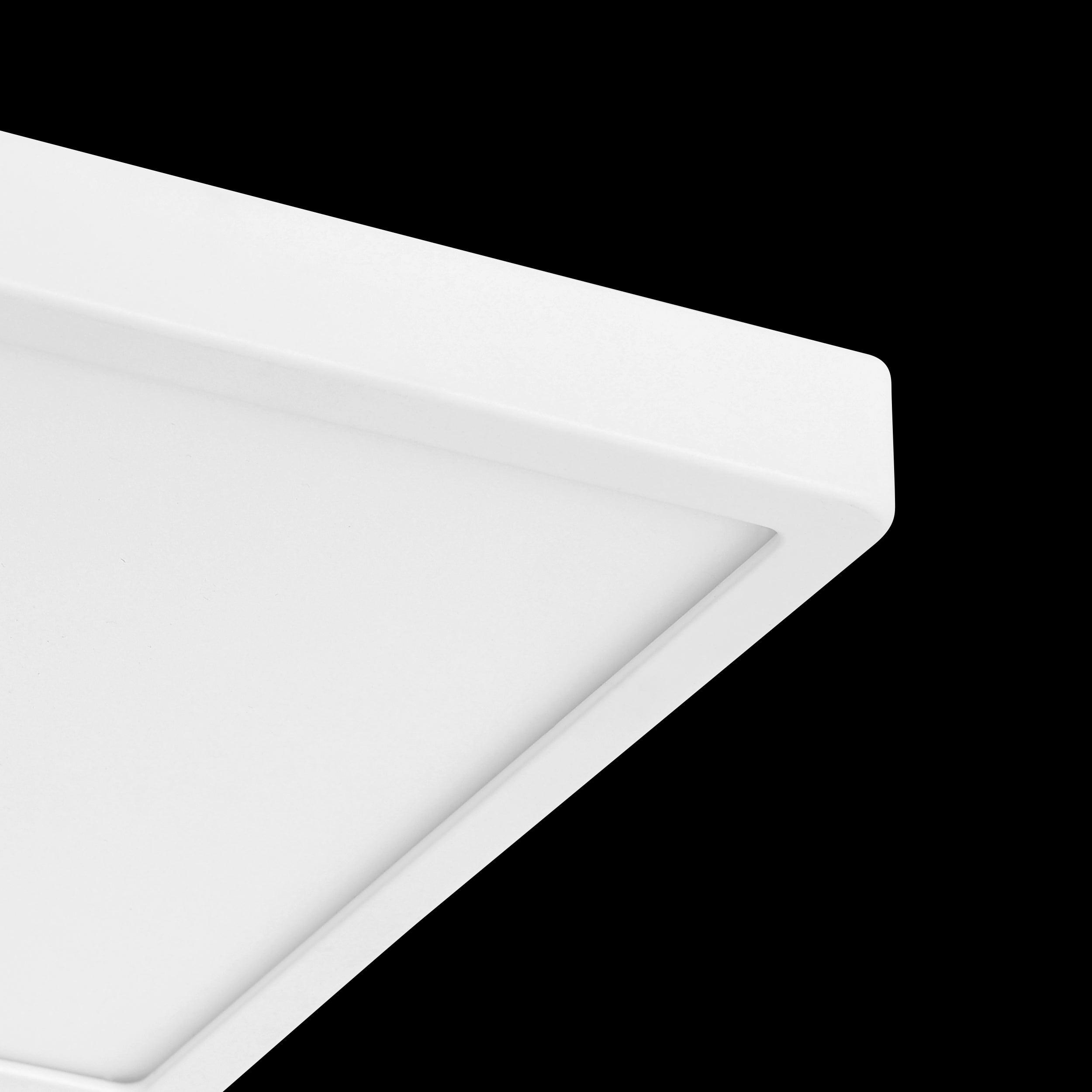 Eglo Connect Fueva Z Smart LED Ceiling Light - Dimmable White Square Flush Mount for Kitchen, Bedroom & Living Room - Alexa & Google Home Compatible