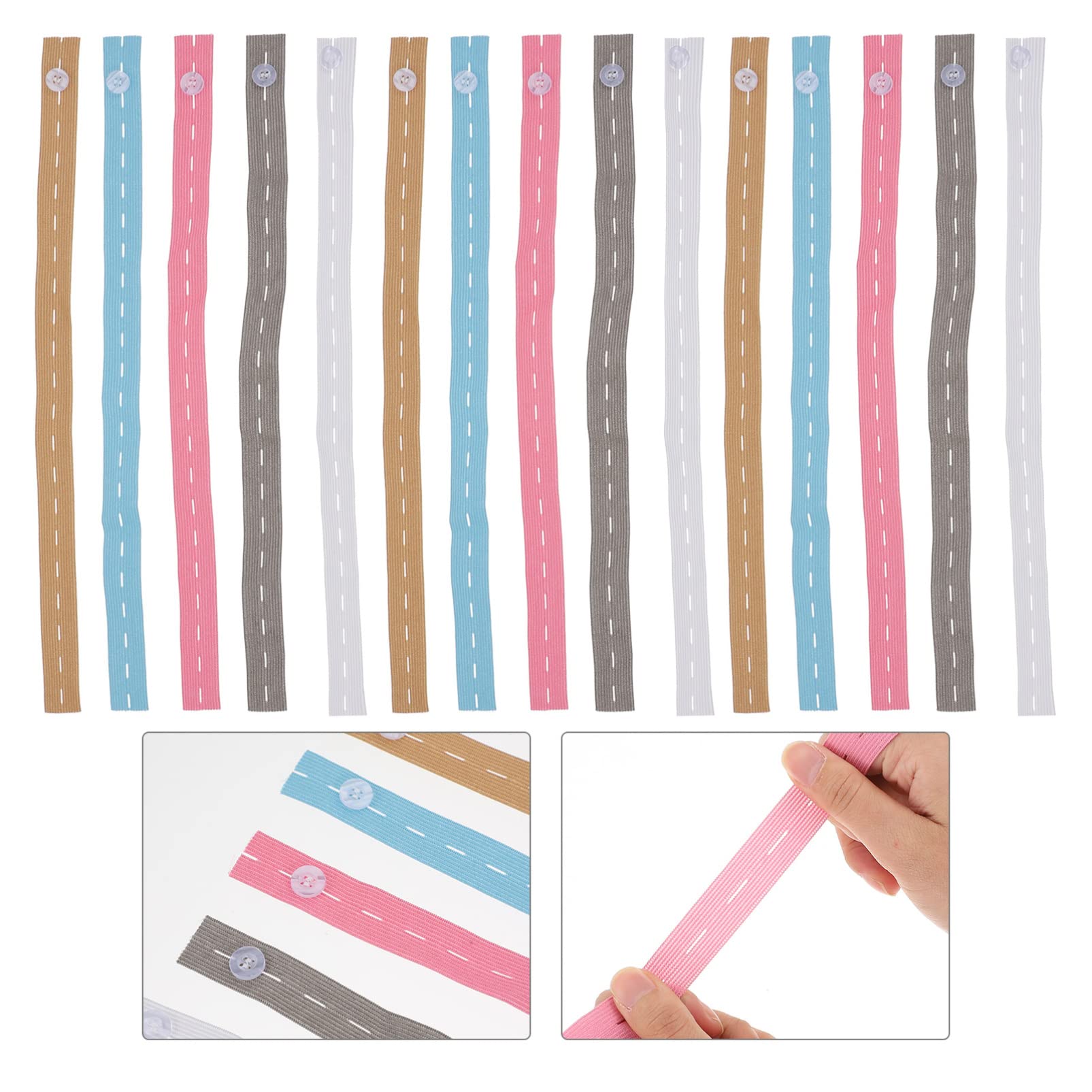 25pcs Elastic Bike Bands - Adjustable Luggage Straps for Suitcases, Clothing Storage, Travel & Sweater Organization - Durable Polyester Bicycle Accessories for Secure Packing & Transport