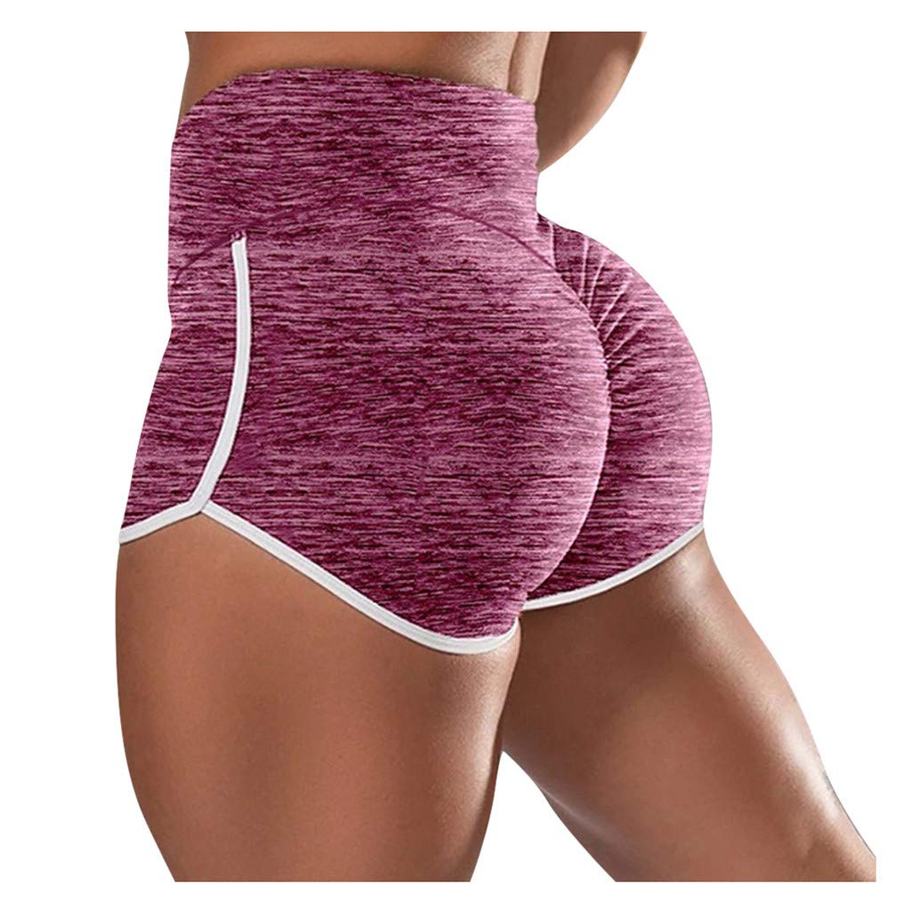 Women's High Waist Gym Shorts - Butt Lifting Workout & Running Shorts for Active Women