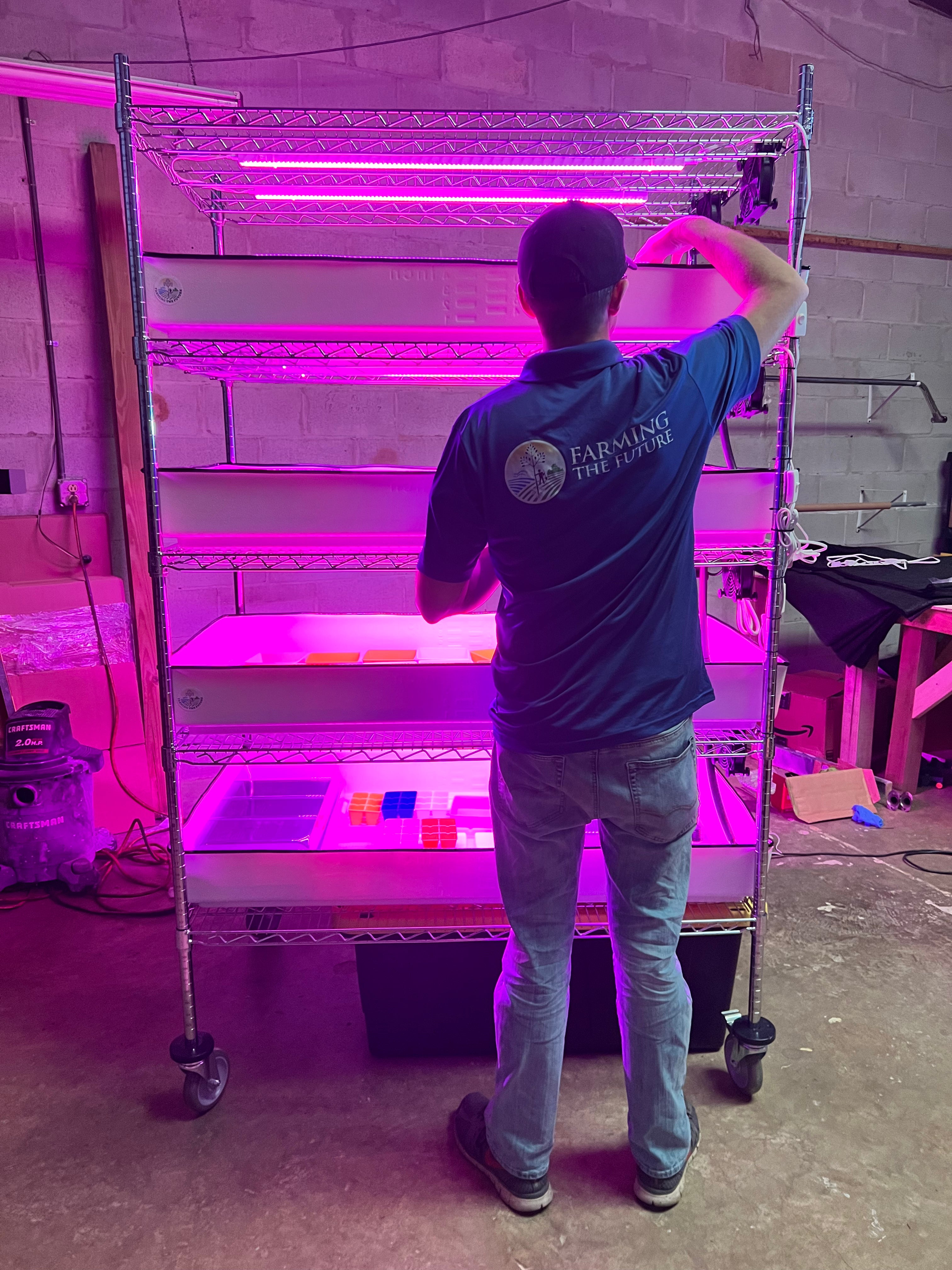 School Hydroponics Grow Rack - Complete Hydroponic System for Classroom STEM Education | Indoor Gardening Setup for Students