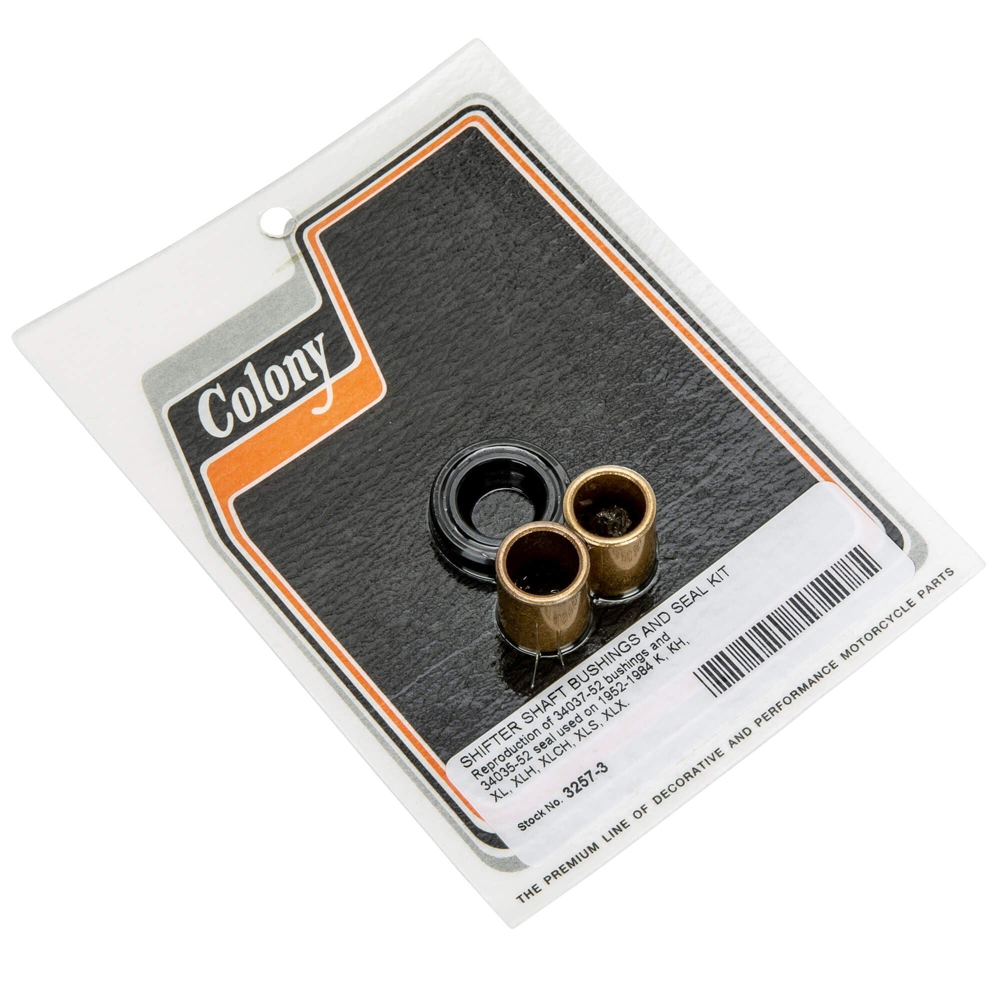 Harley Davidson K/KH/XL/XLH/XLCH/XLS/XLX 3 Shifter Shaft Bushings & Seal Kit (1952-1984) - Compatible with Vintage Motorcycles, Smooth Gear Shifting Replacement Parts for Classic Bike Restoration