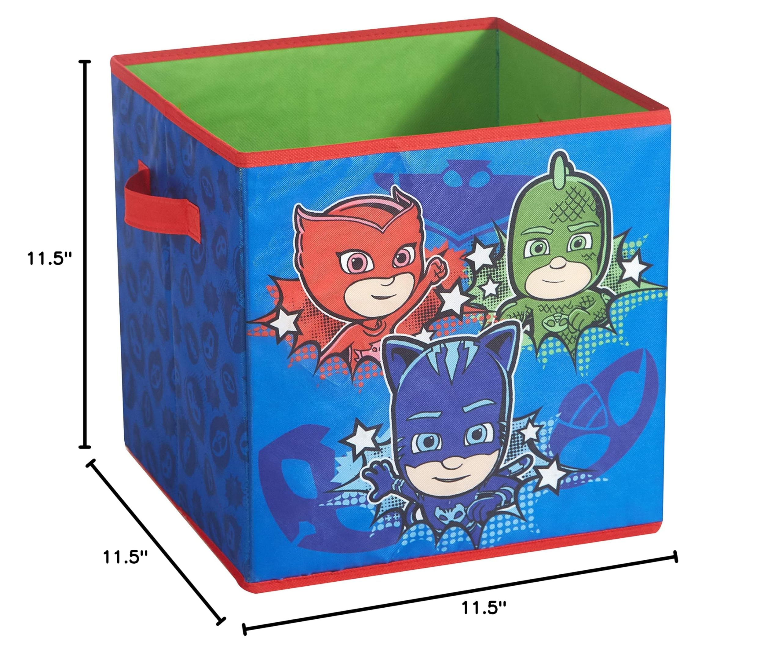PJ Masks 2-Pack Collapsible Storage Cubes with LED Lights - 11.5