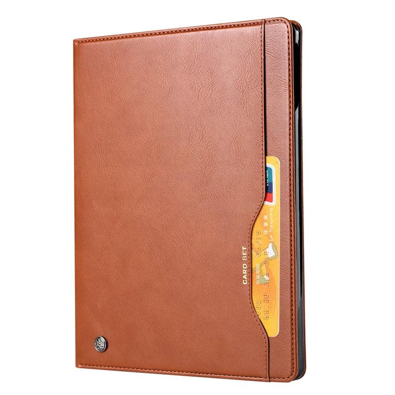 2024 iPad Pro 11-inch with Leather Flip Case - Business Folio Stand with Card Slot | Perfect for Office Work, Travel & Digital Note-Taking