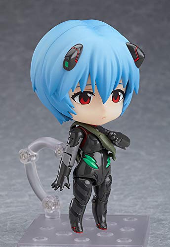 Good Smile Rebuild of Evangelion: Rei Ayanami [Tentative Name] (Plugsuit Version) Nendoroid Action Figure - Anime Collectible, Multicolor - Perfect for Display, Cosplay, and Evangelion Fans