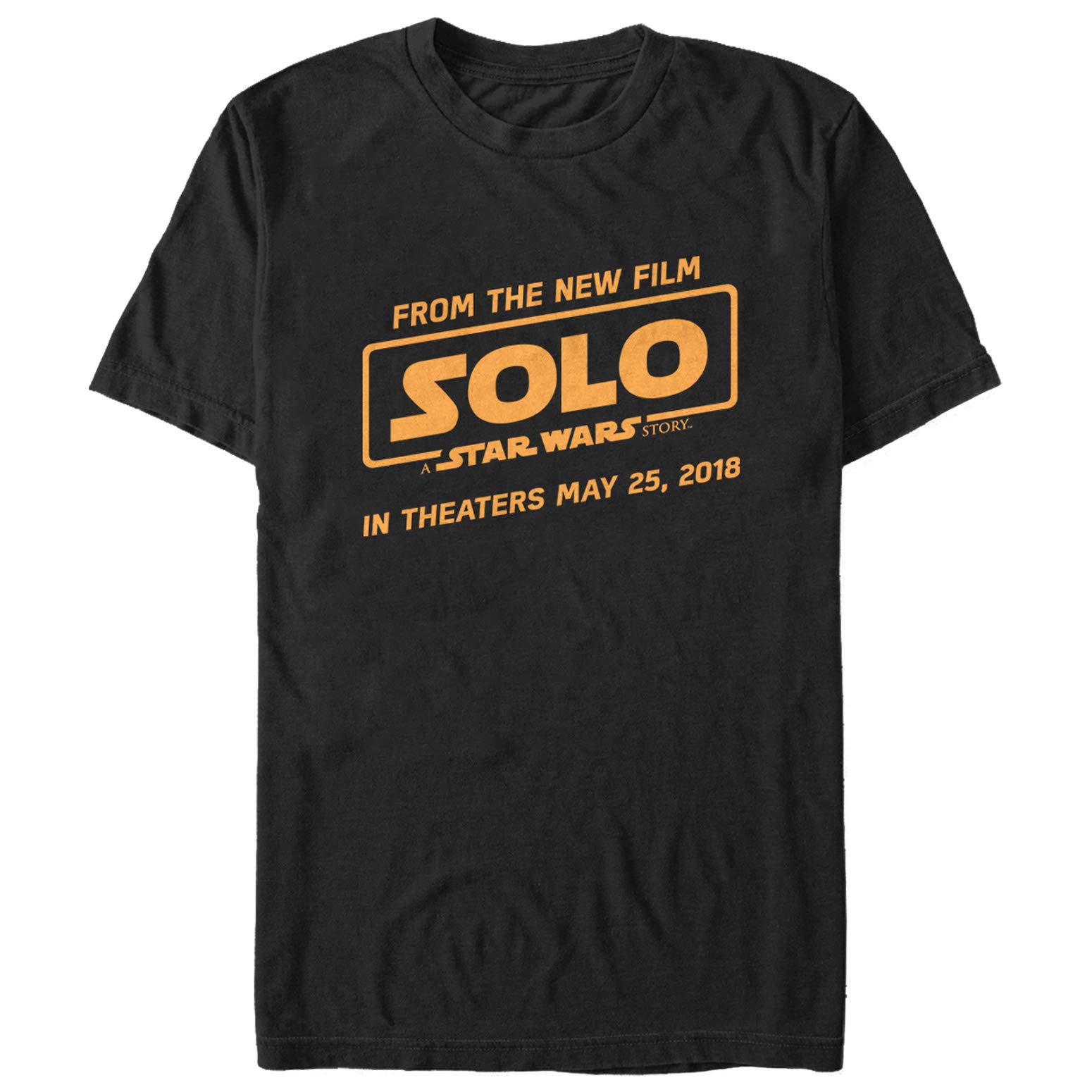 Star Wars Solo Movie Logo Men's T-Shirt - Official Licensed Han Solo Graphic Tee for Fans, Cosplay & Casual Wear