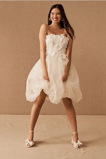 BHLDN Bryn Dress - Elegant Floral Lace Wedding Gown for Brides & Bridesmaids | Perfect for Outdoor Ceremonies & Garden Weddings