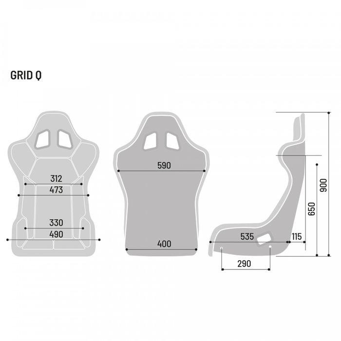 Sparco Grid Q Racing Seat - FIA QRT Certified for Motorsports & Sim Racing - Perfect for Track Days, Drifting, and Gaming Setups