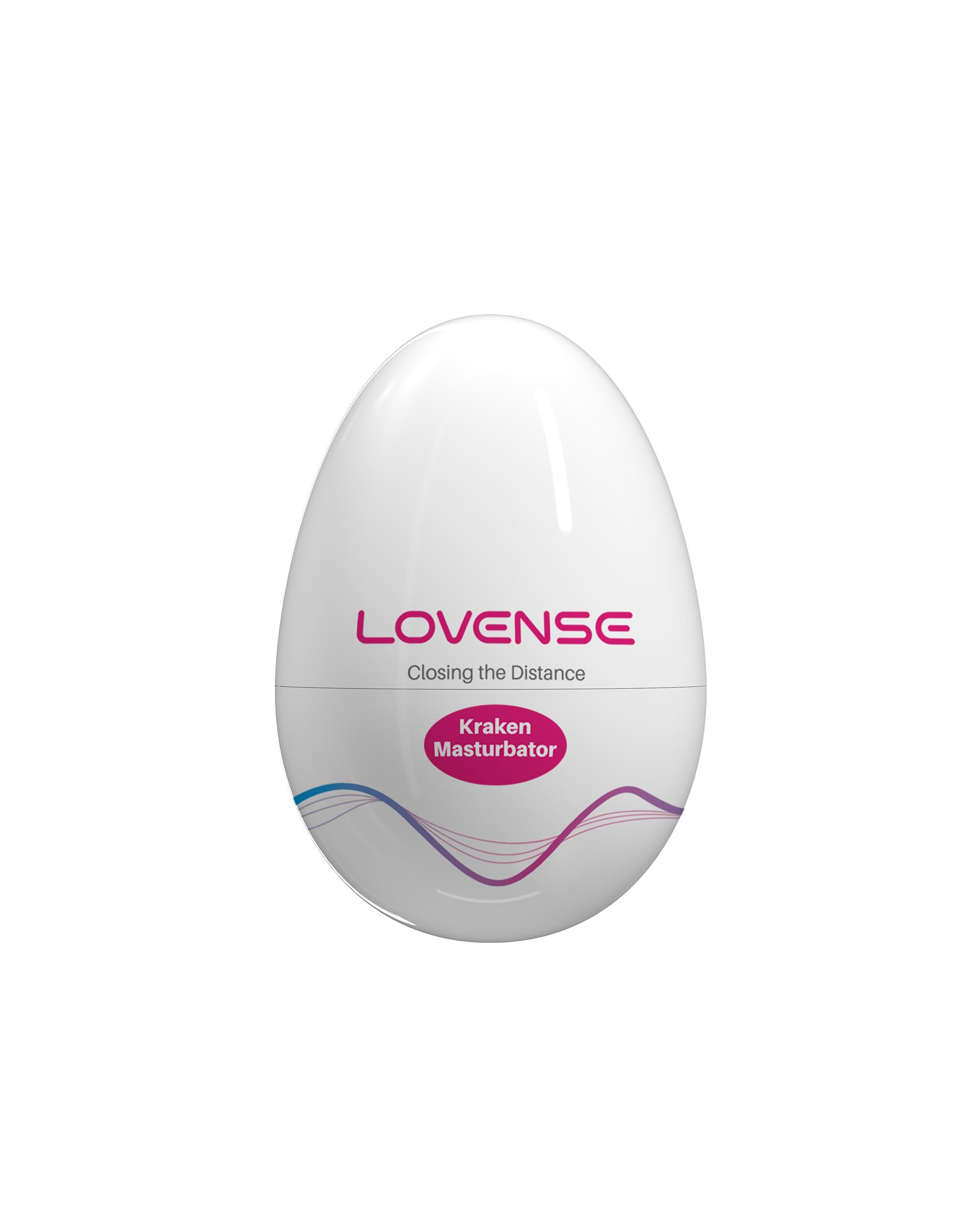 LOVENSE Kraken Male Masturbator - Egg Shaped Handheld Massager, Portable Pocket Egg Toy for Men - Discreet & Travel-Friendly (1 Pack) - Perfect for Solo Play & Couples Fun