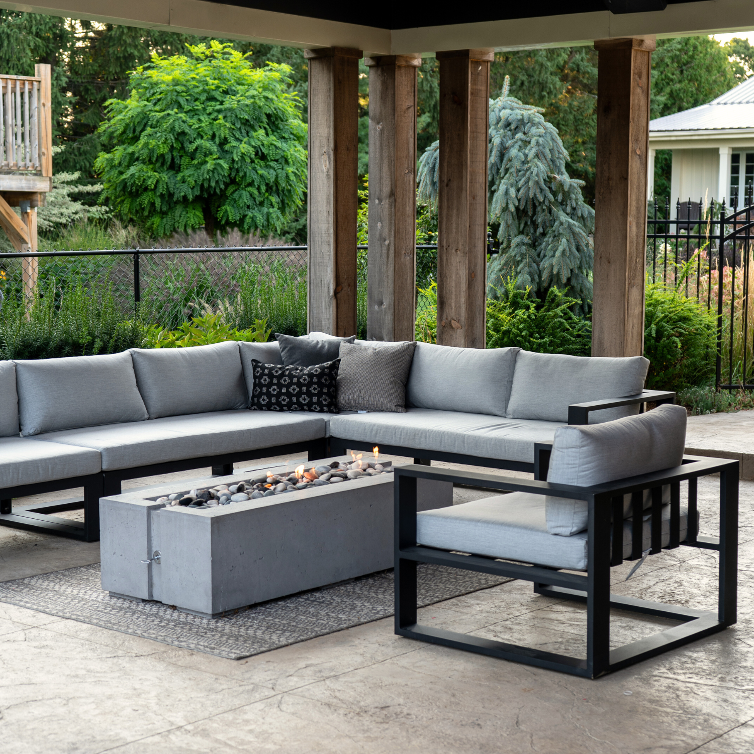 Modern Quantum Sectional Sofa Set - Comfortable L-Shaped Couch with Reversible Chaise for Living Room, Family Room & Home Theater - Soft Fabric Upholstery & Sturdy Wooden Frame