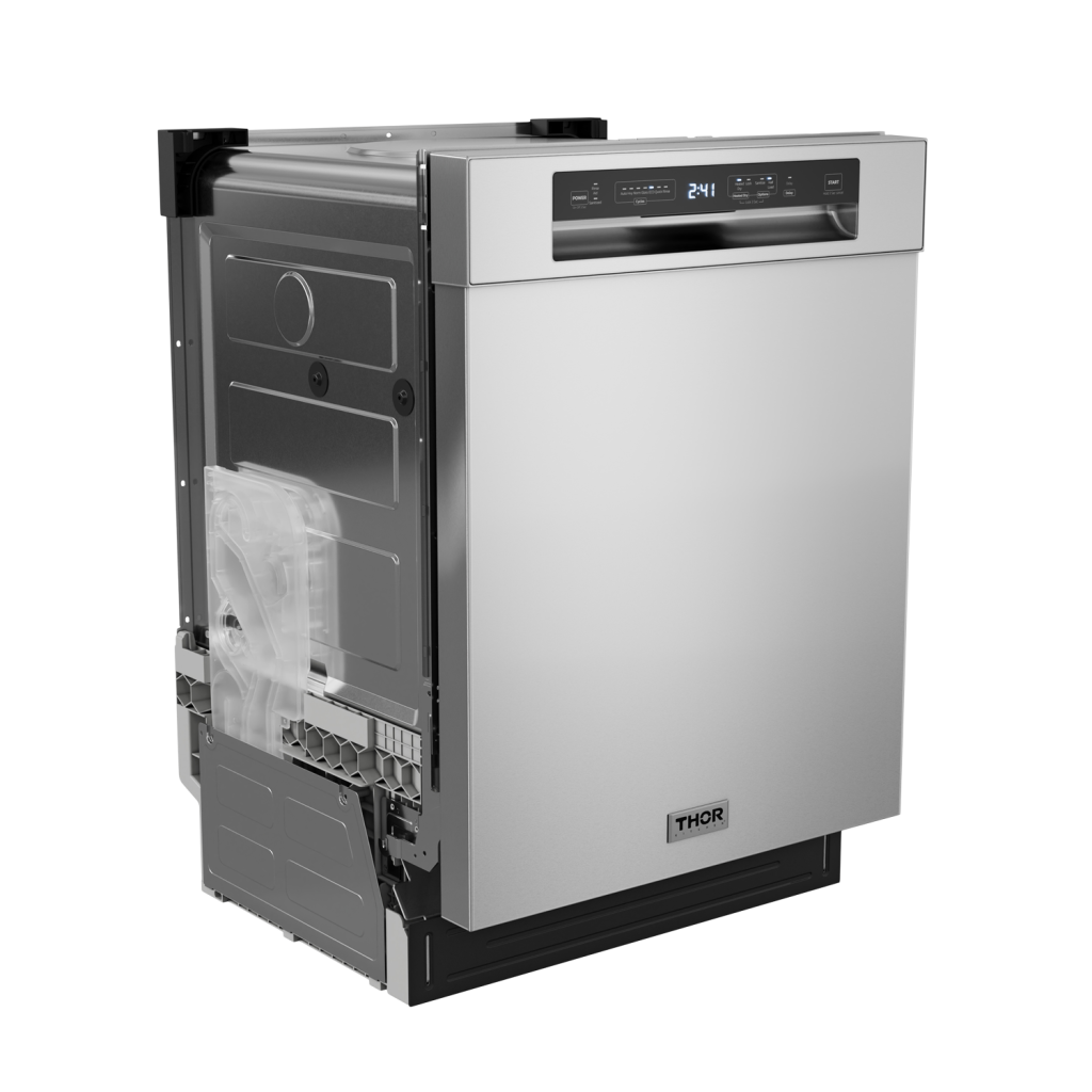 THOR Kitchen 24 Inch Built-In Dishwasher - Stainless Steel (Model ADW24PF) - Perfect for Small Kitchens, Apartments & Modern Homes