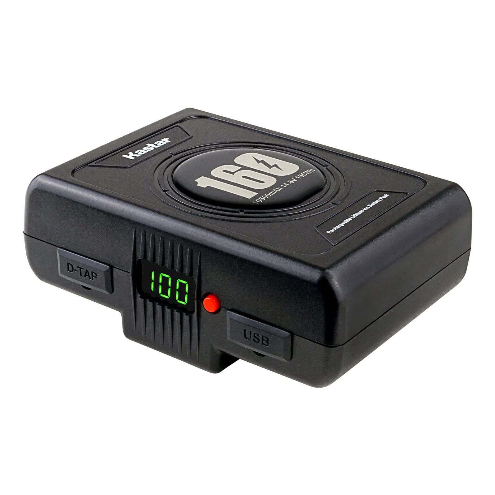 Kastar BP-C160 Gold Mount Battery with D-Tap Charger - Compatible with RED DSMC2 Dragon-X, Scarlet-W & AJA Cion Cameras (2018 Unified DSMC2 Lineup) - Professional Cinema Camera Power Solution for On-Location Shooting & Studio Production