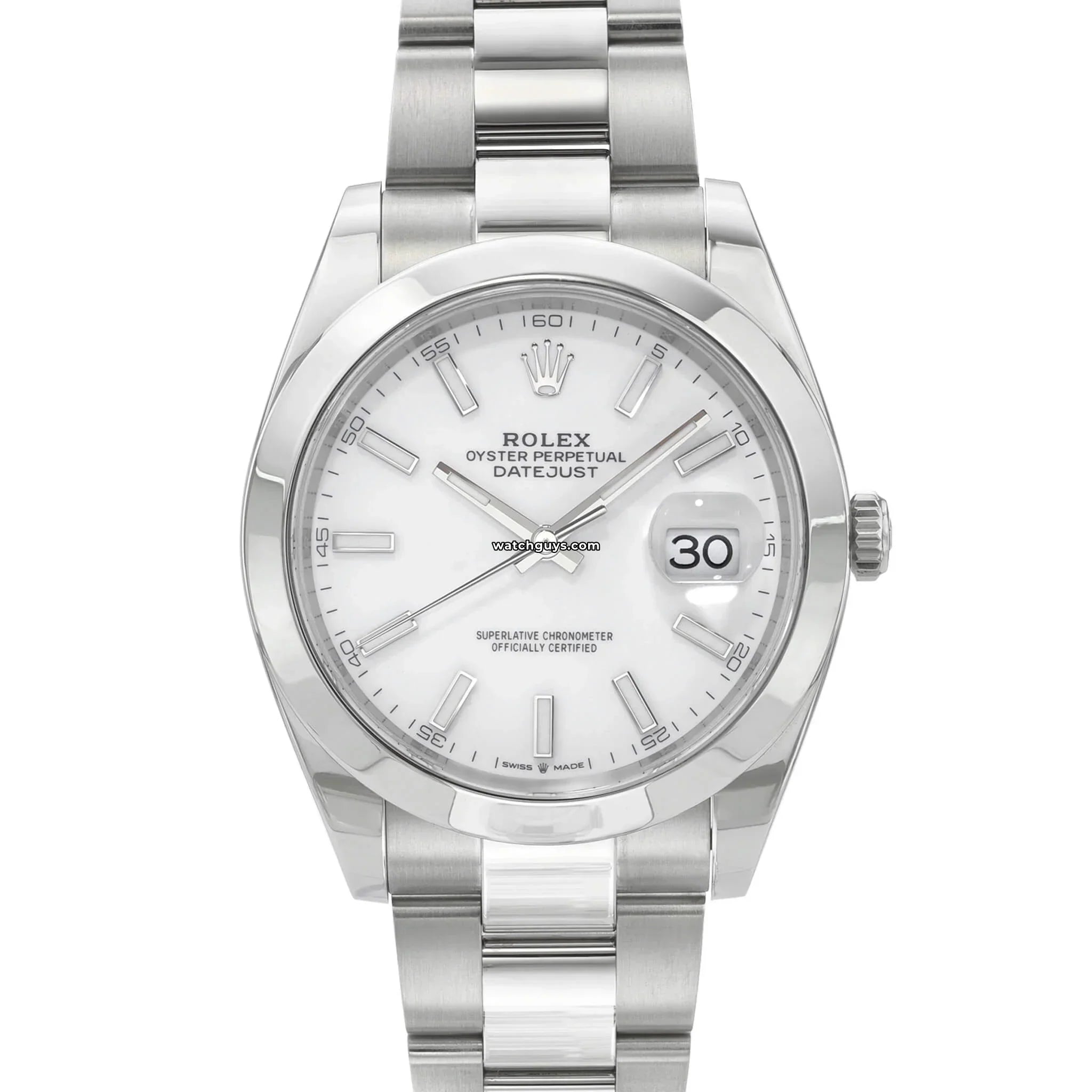 Rolex Datejust 126300 Stainless Steel Watch - Luxury Automatic Men's Timepiece for Business, Wedding & Formal Occasions