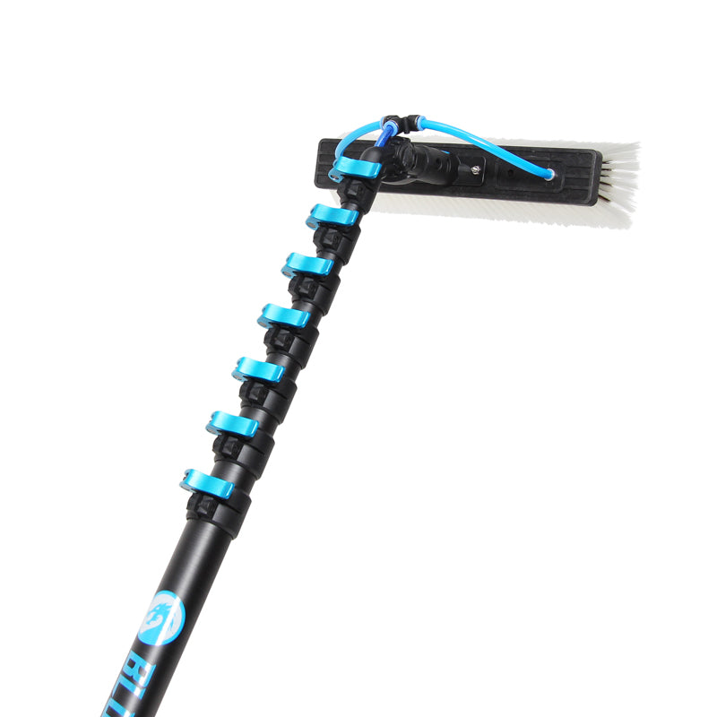 Blue Dragon Water Fed Pole Complete - Professional Window Cleaning Kit for High-Rise Buildings & Hard-to-Reach Areas