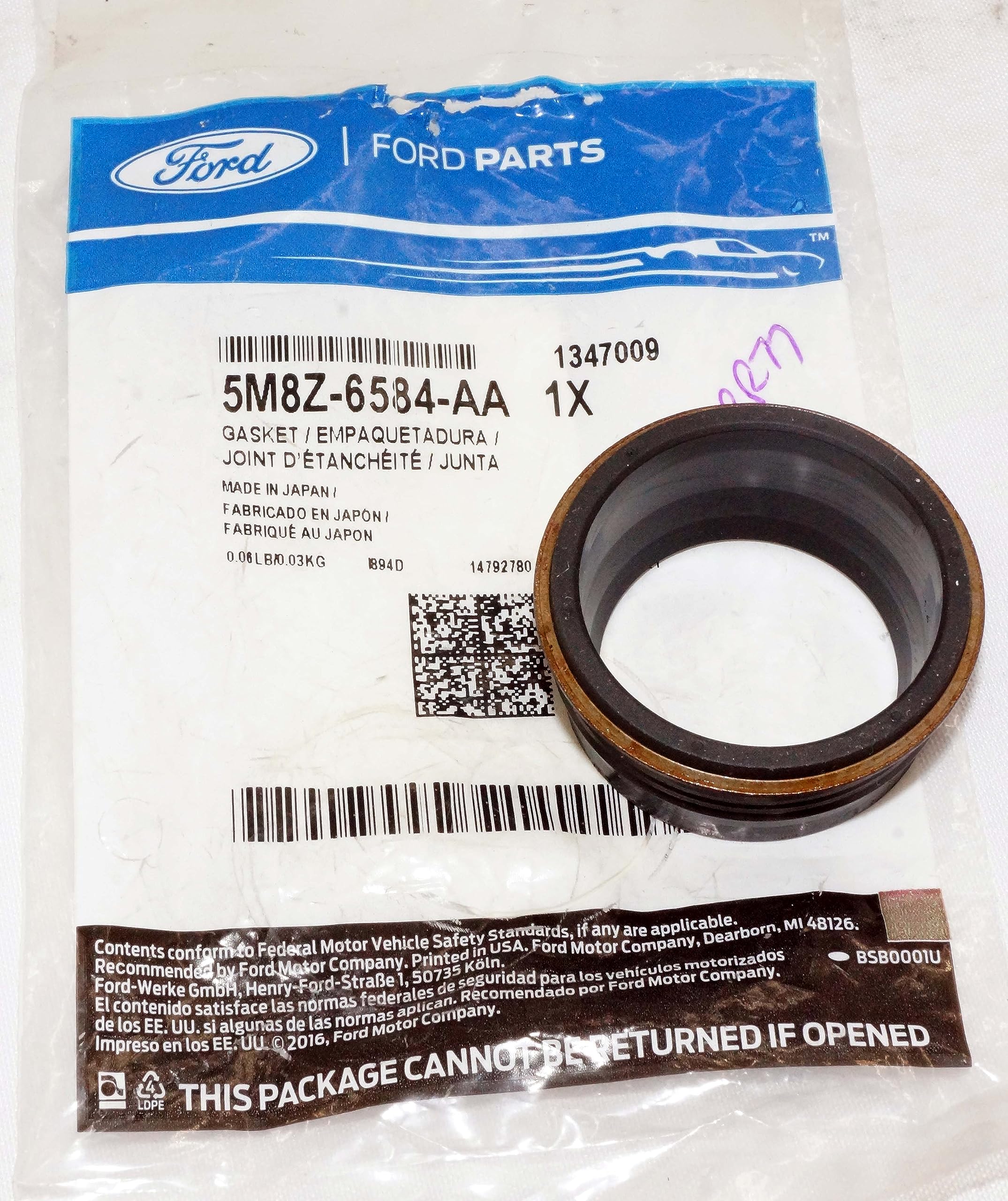 Ford 5M8Z-6584-AA Engine Valve Cover Gasket - Replacement Part for Ford Vehicles | Perfect for Engine Repair & Maintenance