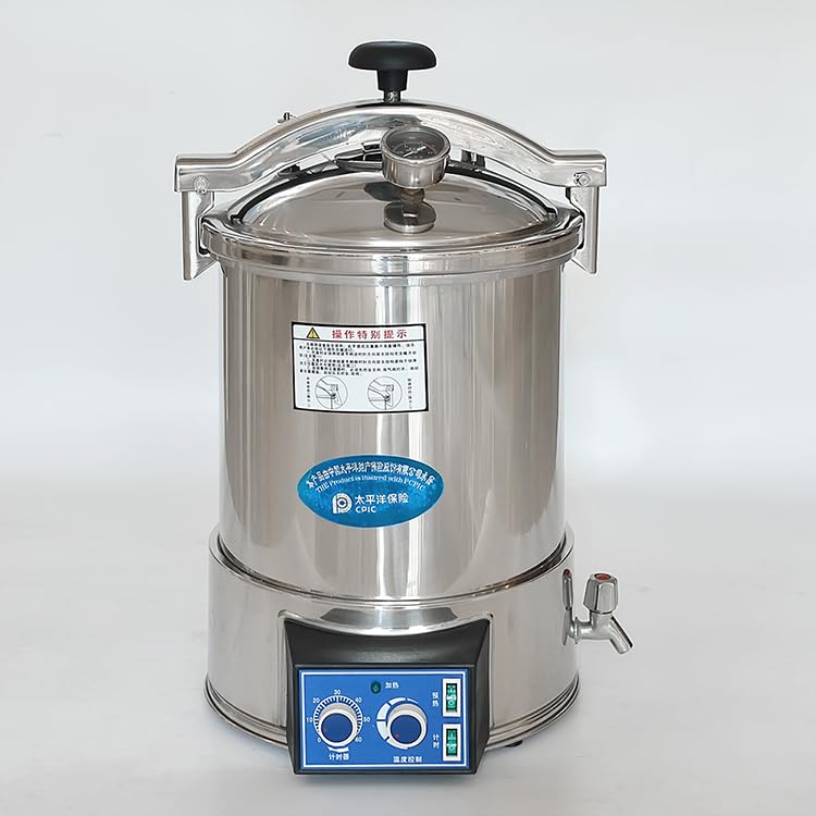 18L/24L Electric Steam Sterilizer - Portable Autoclave Machine for Medical Tools, Tattoo Equipment & Baby Bottles | High Pressure Fast Sterilization for Home, Clinic & Salon Use