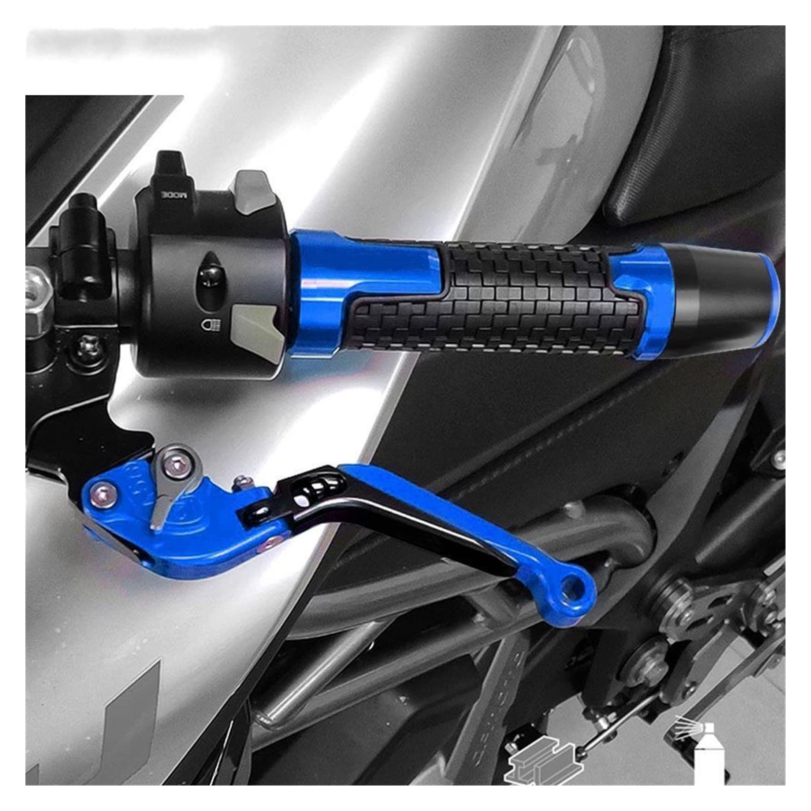 Suzuki GS500F GS 500F Adjustable Brake Clutch Levers (2004-2009) - Motorcycle Handlebar Grips & Hand Controls - Perfect for Commuting and Sport Riding (Color: Orange)