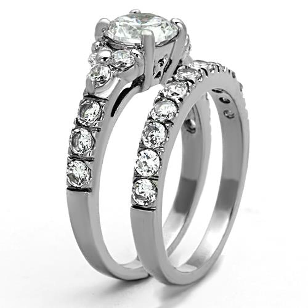 2.50ct CZ Silver Wedding Ring Set for Women Size 5-10 - Elegant Bridal Jewelry
