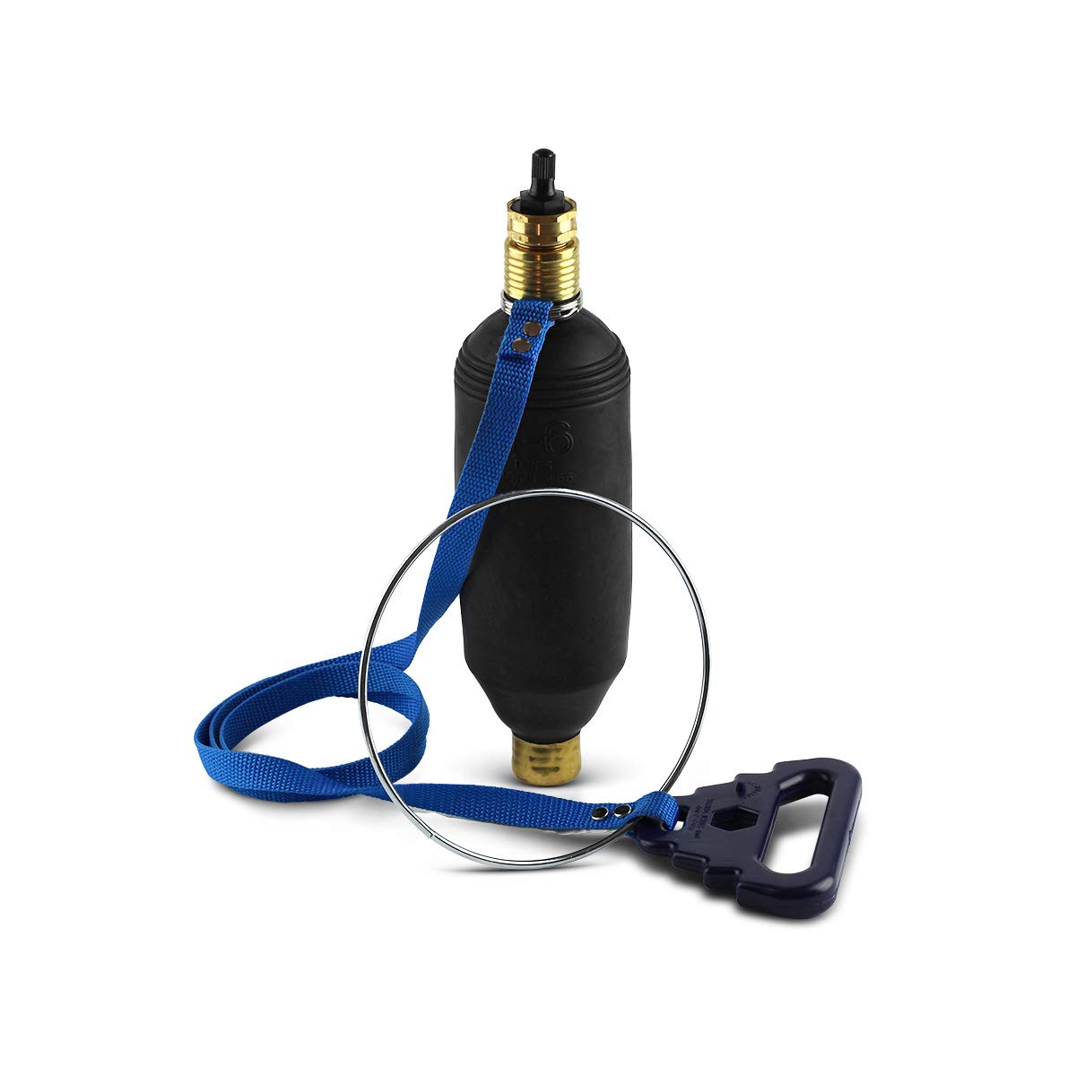**TP46 Inflatable Test Plug for Air & Water - 4 to 6 Inch Pneumatic Hydraulic Pipe Plug - Perfect for Plumbing, HVAC & Drain Testing**