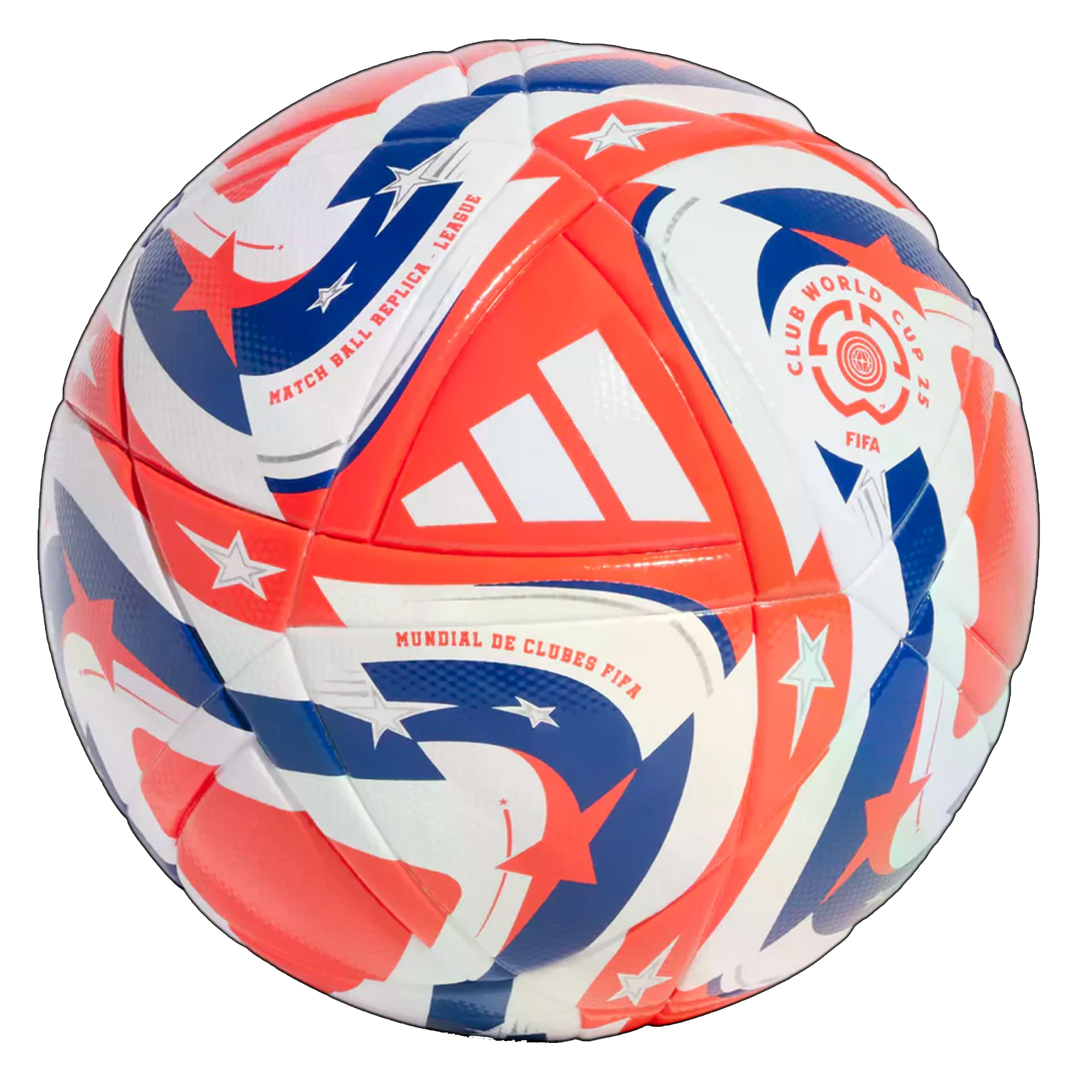 Adidas Club World Cup League Ball 25/26 - Official Match Soccer Ball (White/Lucid Red/Power Blue) for Training, Games & Professional Matches
